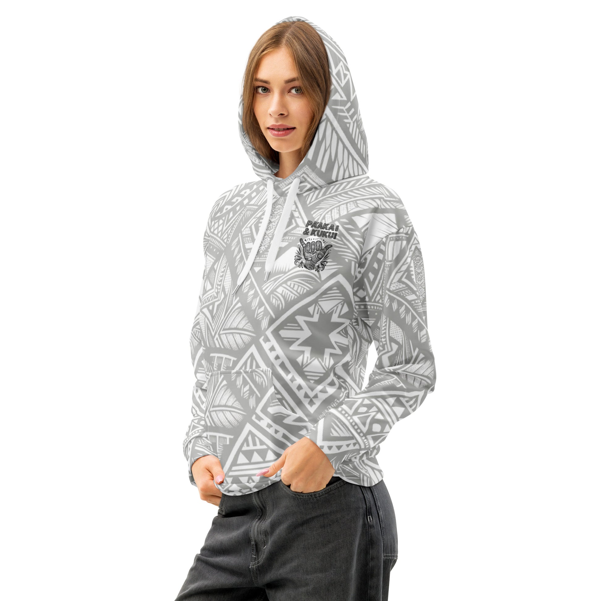 Tribal Shaka Unisex cotton hoodie Pullover Hoodie Pa'akai & Kukui