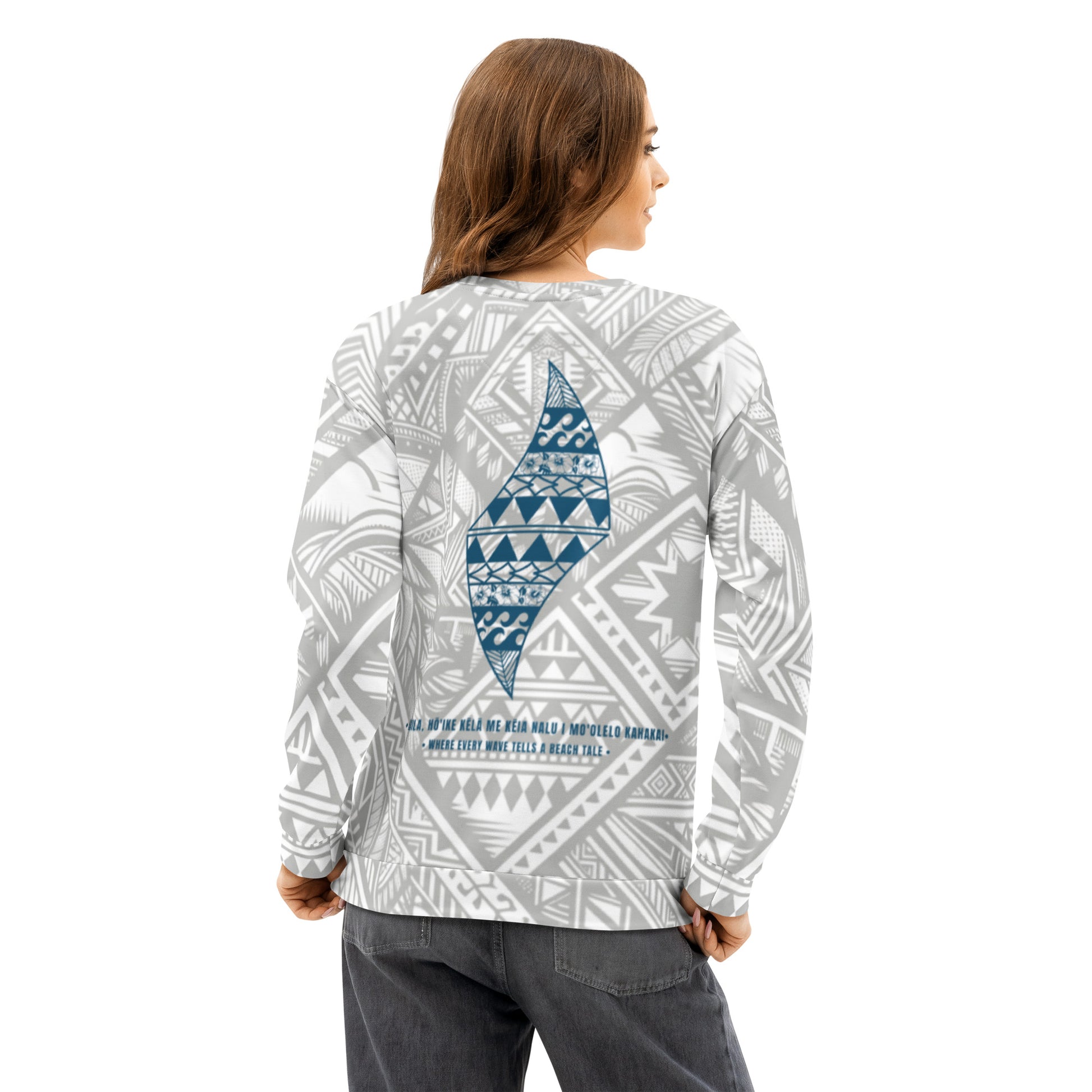 Tribal Shaka Unisex cotton sweatshirt Sweatshirt Pa'akai & Kukui