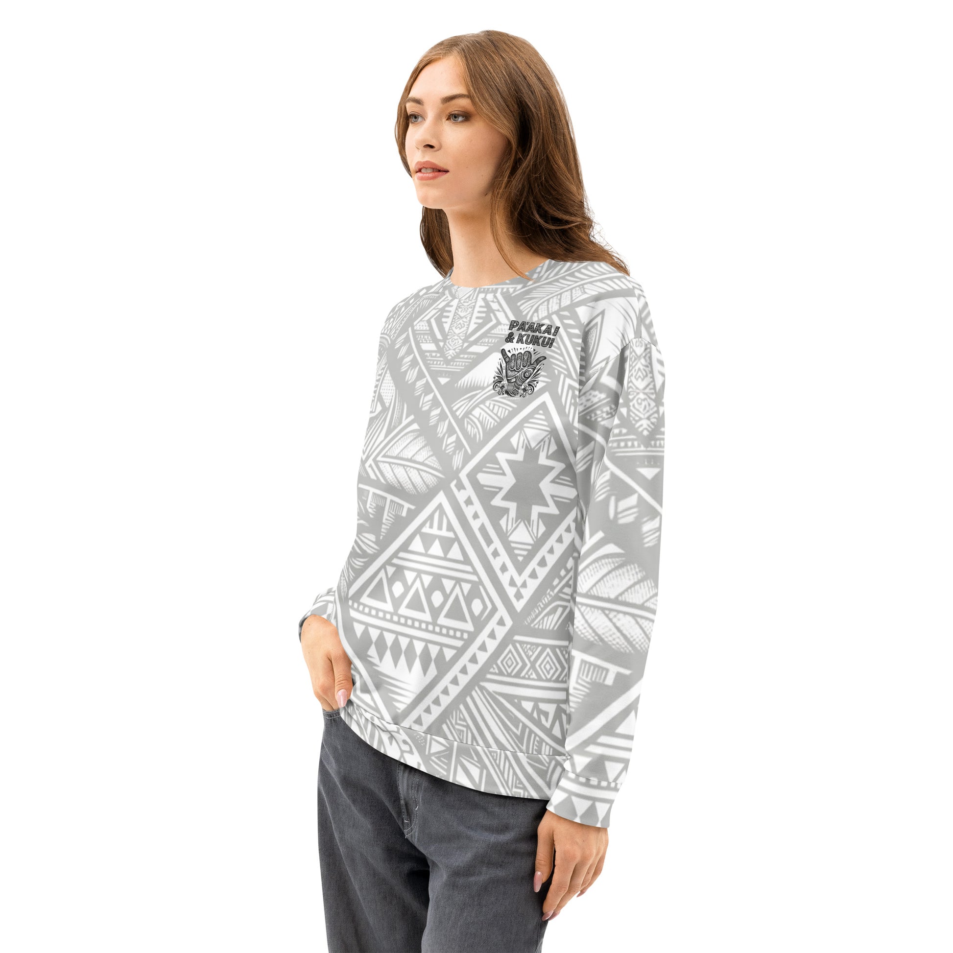 Tribal Shaka Unisex cotton sweatshirt Sweatshirt Pa'akai & Kukui