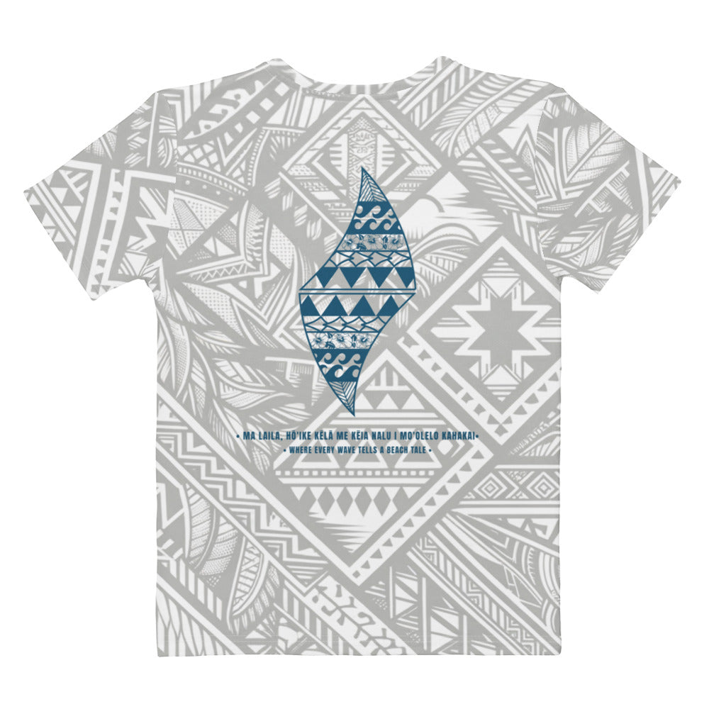 Tribal Shaka Women’s cotton crew neck t-shirt T-shirt Pa'akai & Kukui