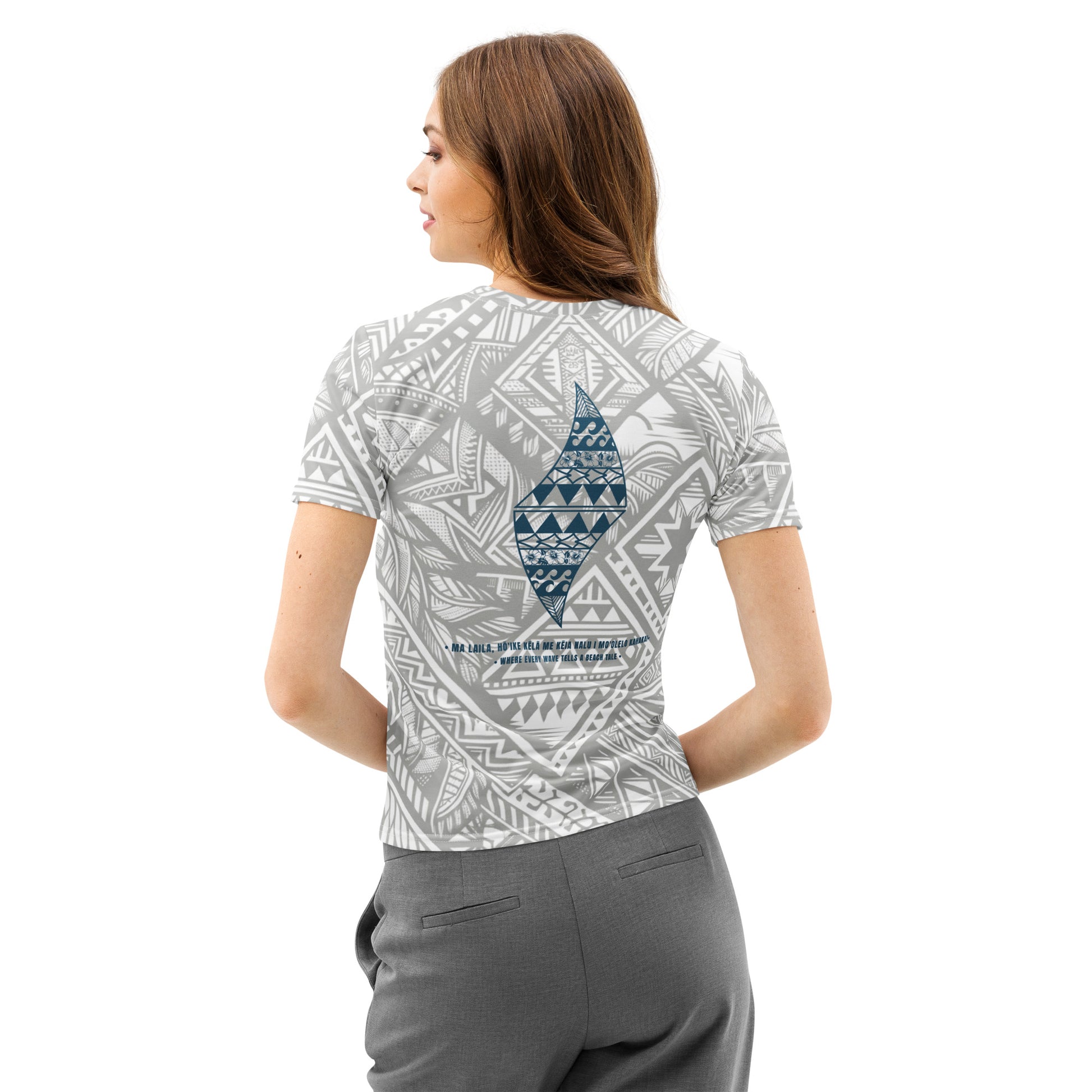 Tribal Shaka Women’s cotton crew neck t-shirt T-shirt Pa'akai & Kukui