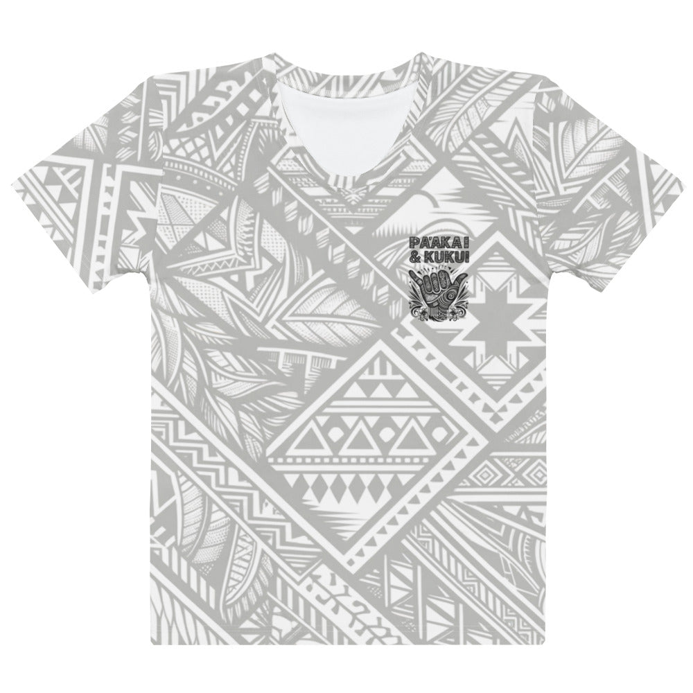 Tribal Shaka Women’s cotton crew neck t-shirt T-shirt Pa'akai & Kukui