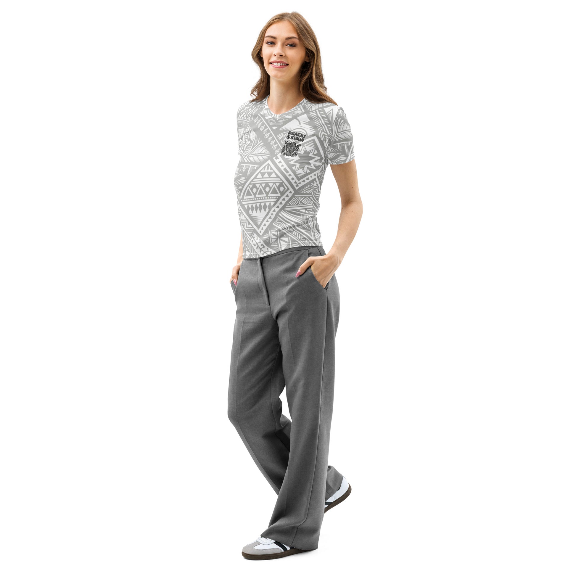 Tribal Shaka Women’s cotton crew neck t-shirt T-shirt Pa'akai & Kukui