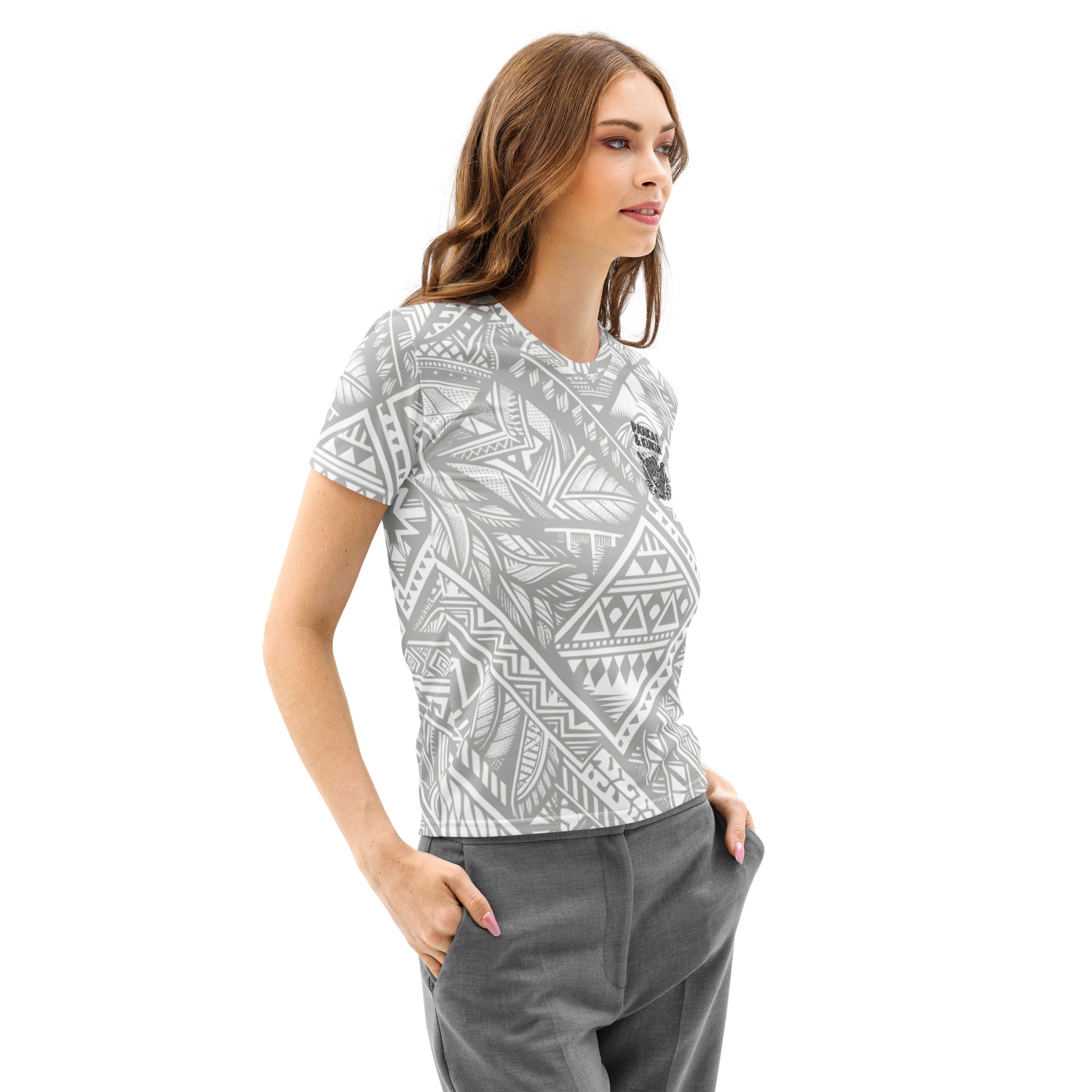 Tribal Shaka Women’s cotton crew neck t-shirt T-shirt Pa'akai & Kukui