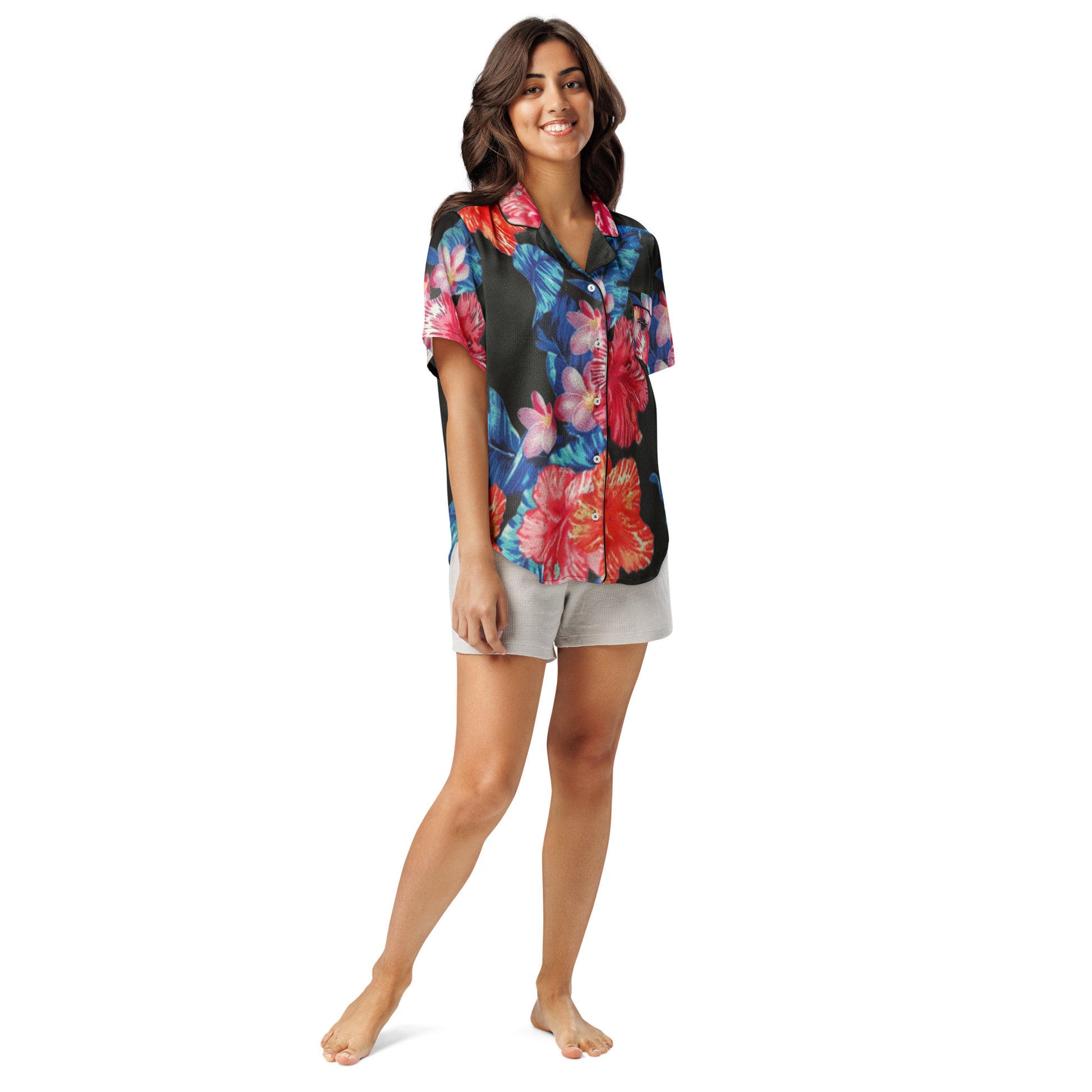 Ho'ōla (To Give Life, To Heal, To Revive) pajama top Women's Pajama Top Pa'akai & Kukui