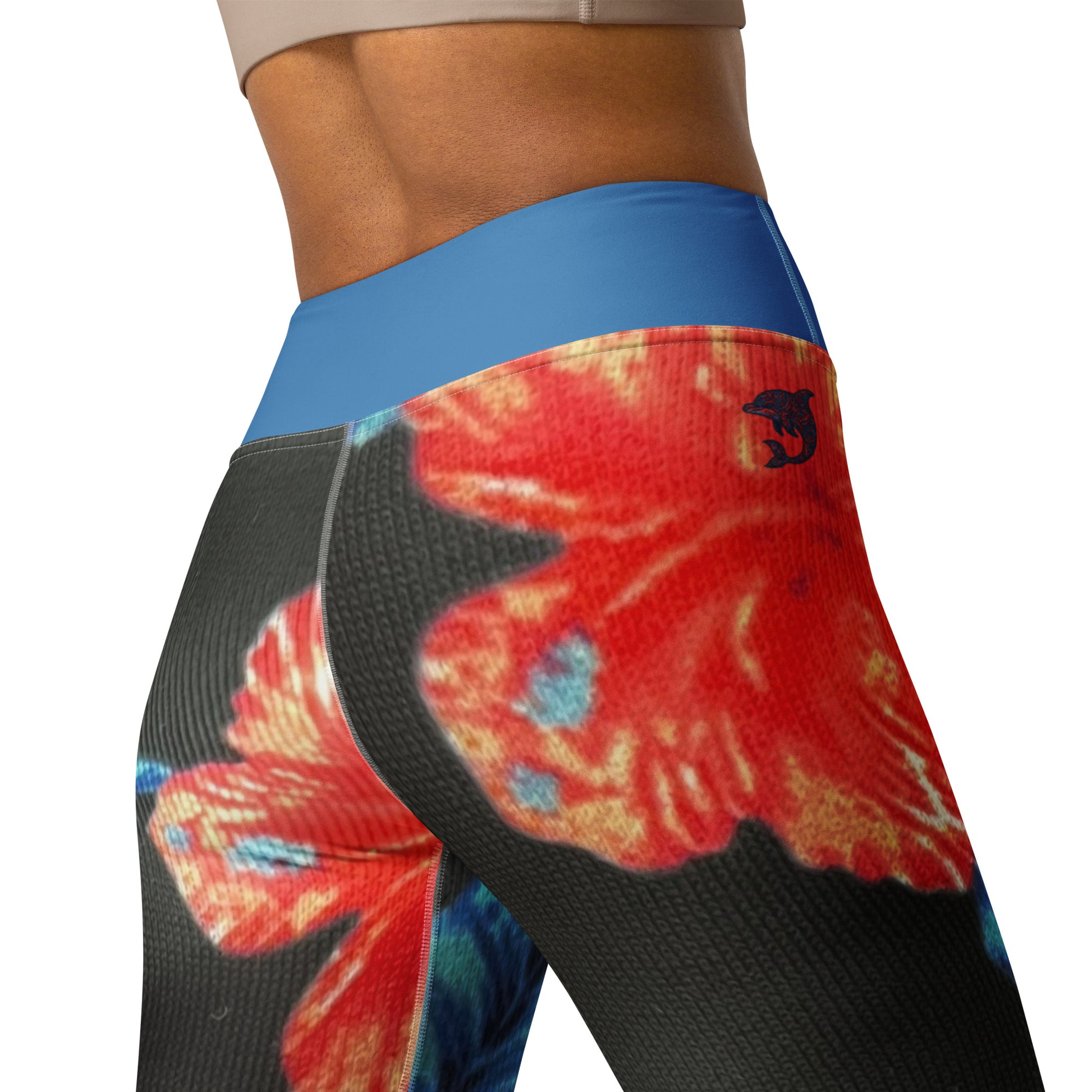 Ho'ōla (To Give Life, To Heal, To Revive) Floral Yoga Leggings Yoga Leggings Pa'akai & Kukui