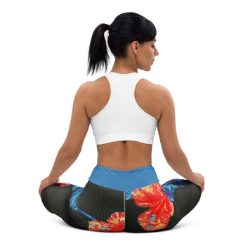 Ho'ōla (To Give Life, To Heal, To Revive) Floral Yoga Leggings