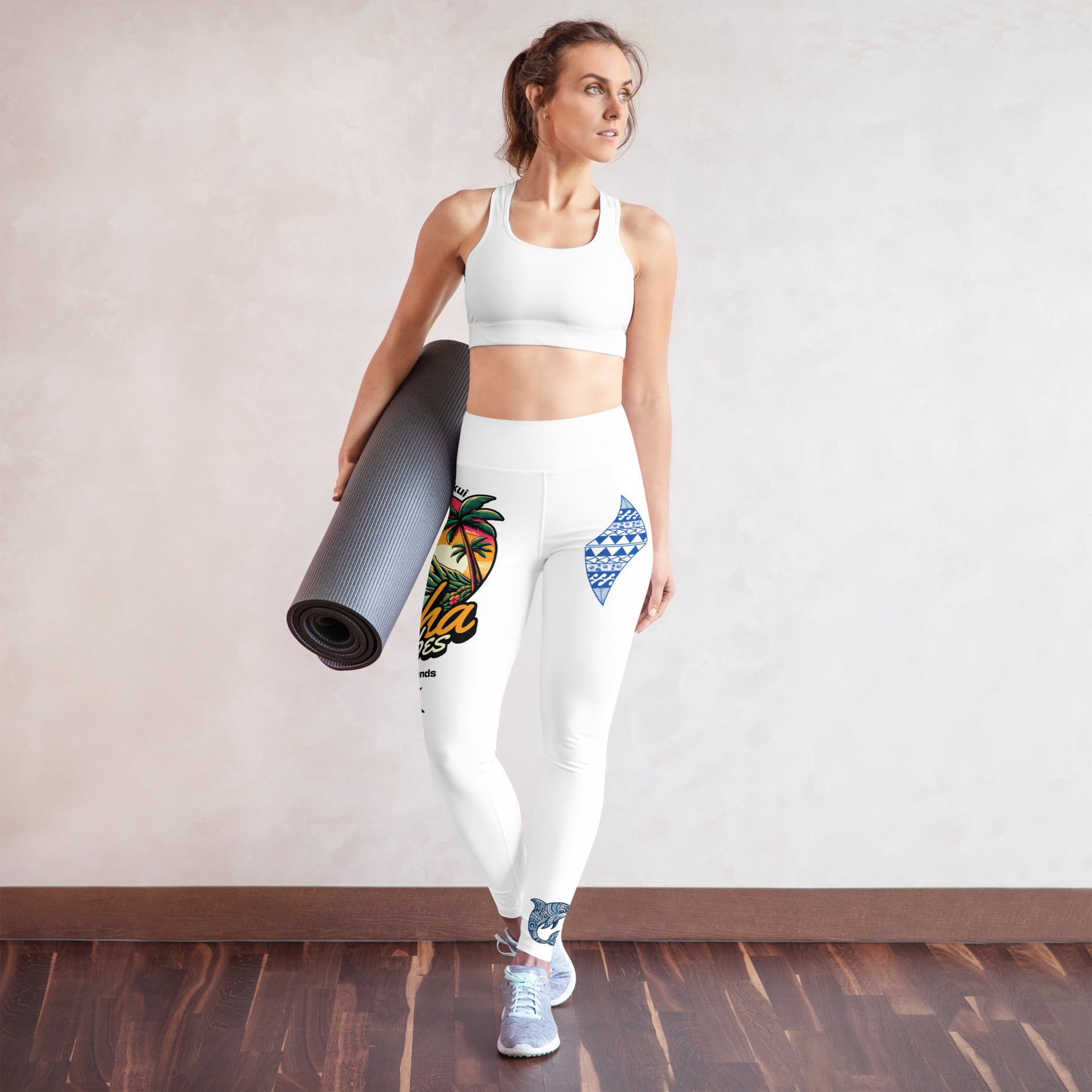 Aloha Vibes Yoga Leggings Yoga Leggings Pa'akai & Kukui