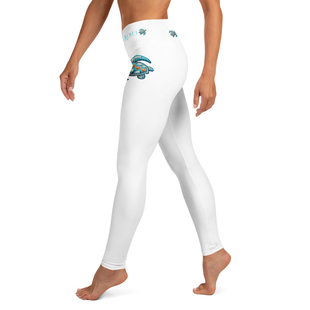 Tribal Sea Turtle Yoga Leggings Yoga Leggings Pa'akai & Kukui