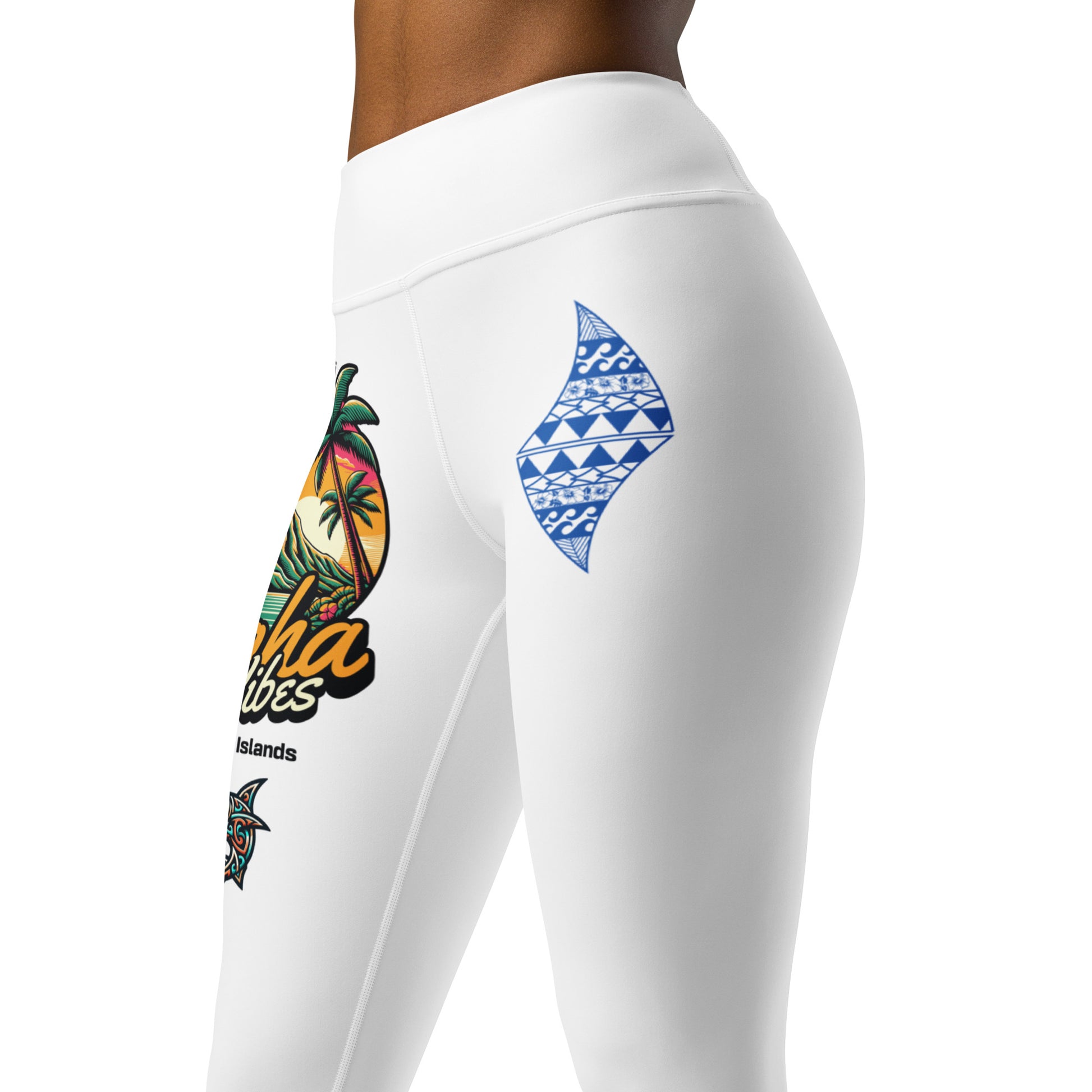 Aloha Vibes Yoga Leggings Yoga Leggings Pa'akai & Kukui