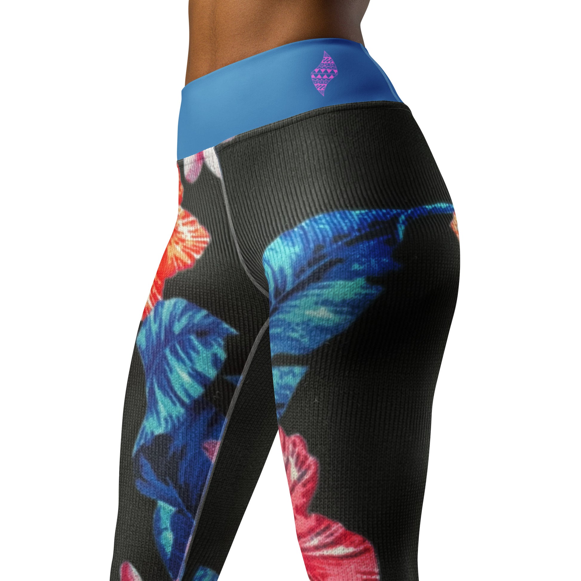 Ho'ōla (To Give Life, To Heal, To Revive) Floral Yoga Leggings Yoga Leggings Pa'akai & Kukui