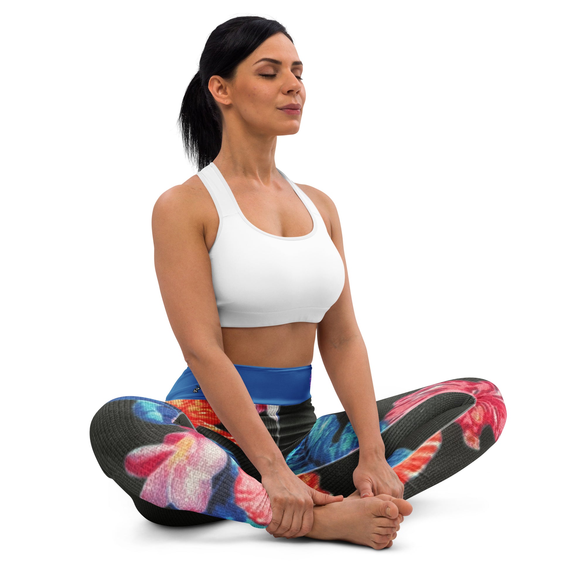 Ho'ōla (To Give Life, To Heal, To Revive) Floral Yoga Leggings Yoga Leggings Pa'akai & Kukui
