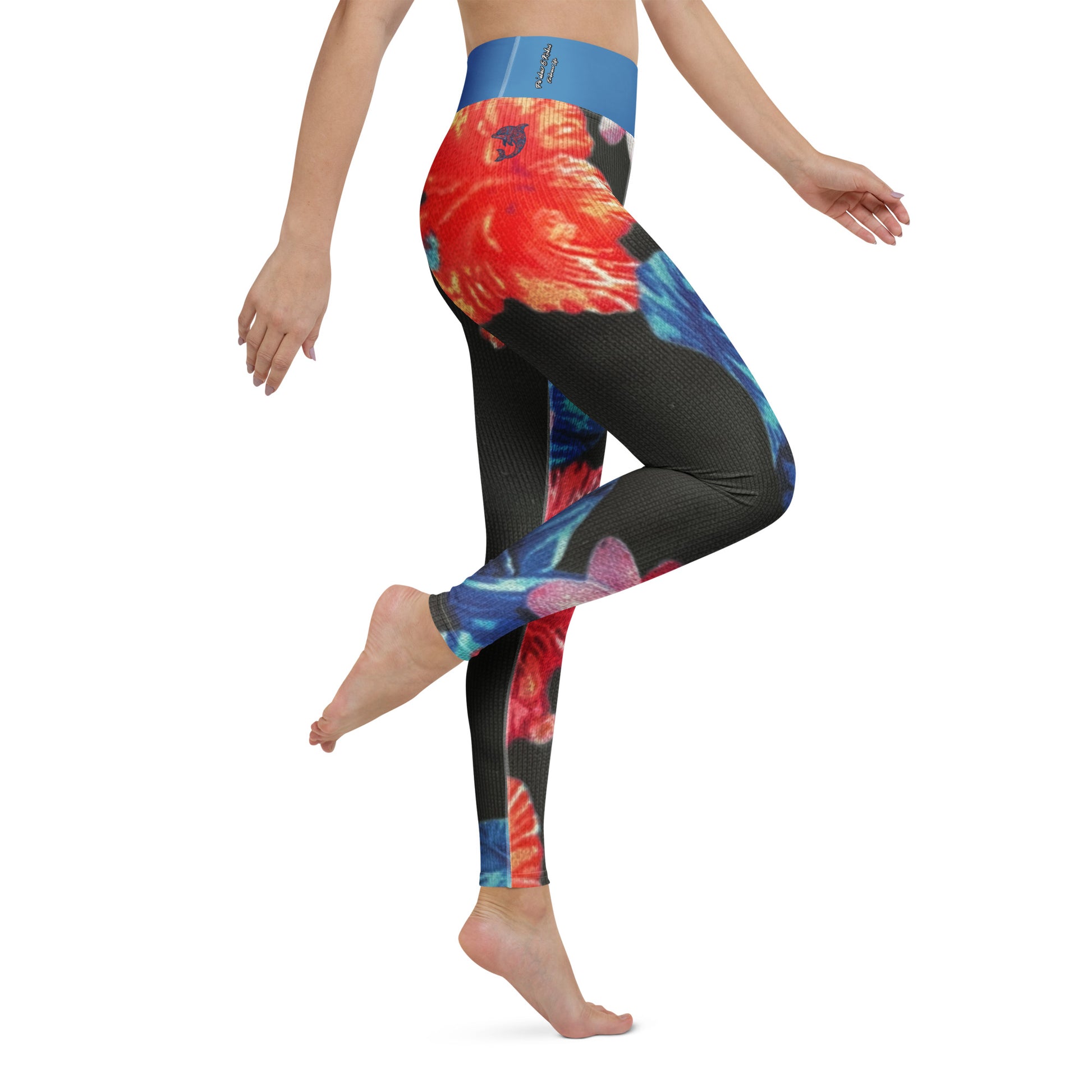 Ho'ōla (To Give Life, To Heal, To Revive) Floral Yoga Leggings Yoga Leggings Pa'akai & Kukui