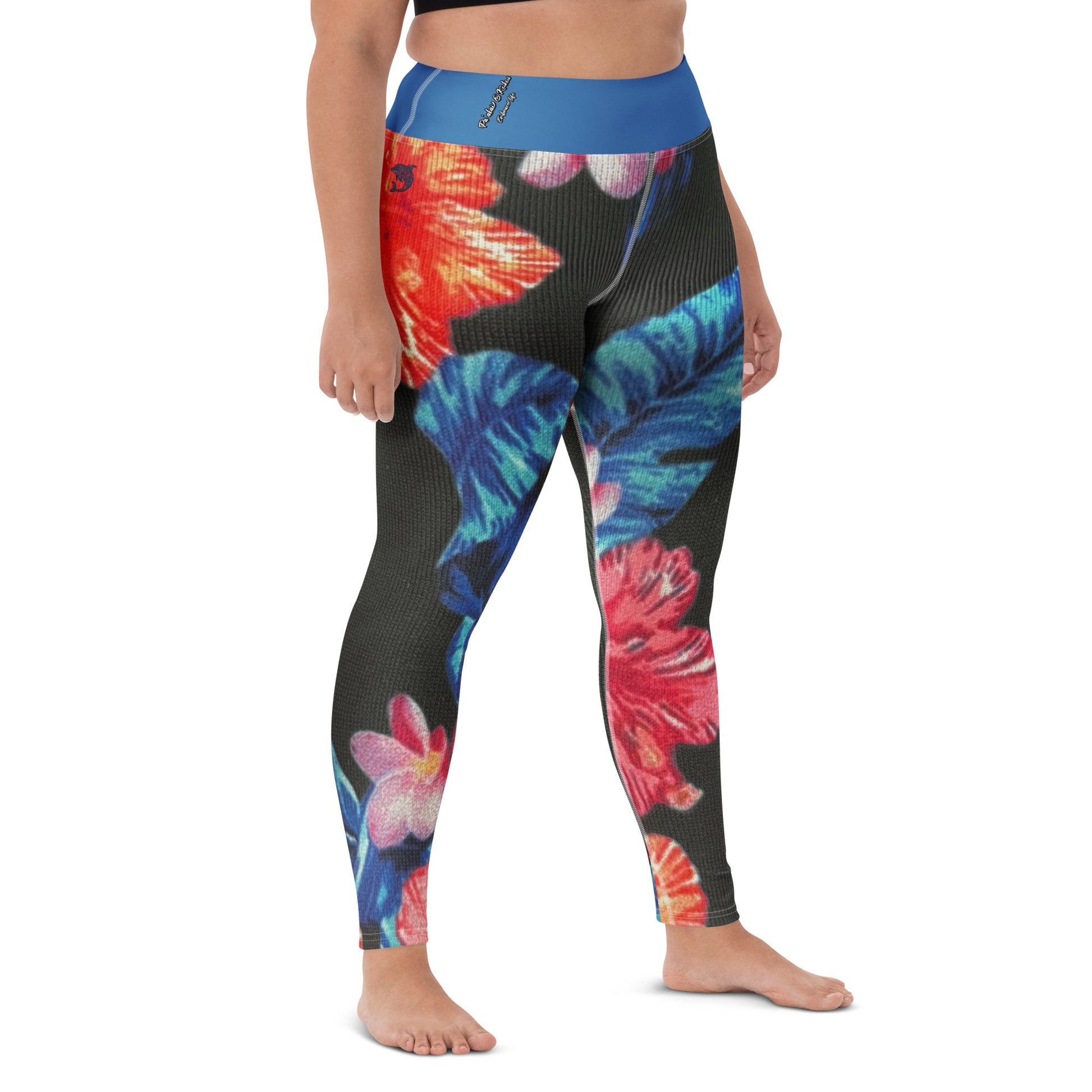 Ho'ōla (To Give Life, To Heal, To Revive) Floral Yoga Leggings Yoga Leggings Pa'akai & Kukui
