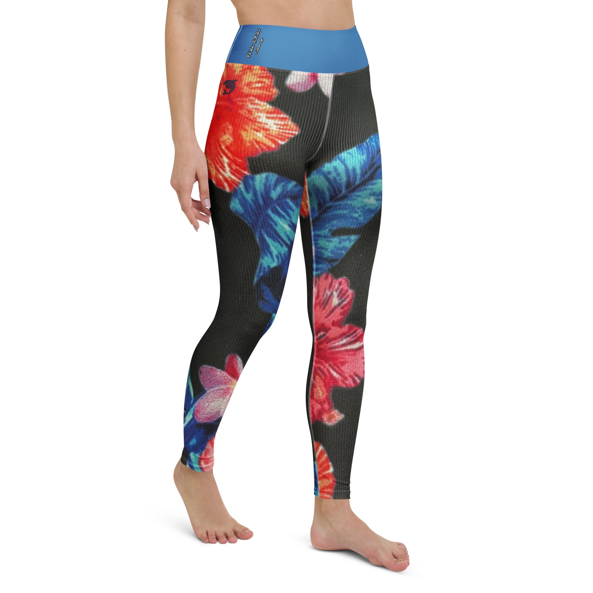 Ho'ōla (To Give Life, To Heal, To Revive) Floral Yoga Leggings Yoga Leggings Pa'akai & Kukui