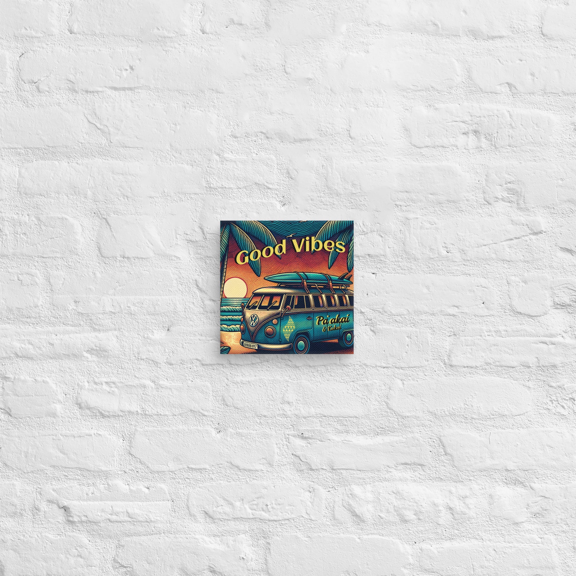 VW Good Vibes Canvas Canvas Pa'akai & Kukui 8″×8″