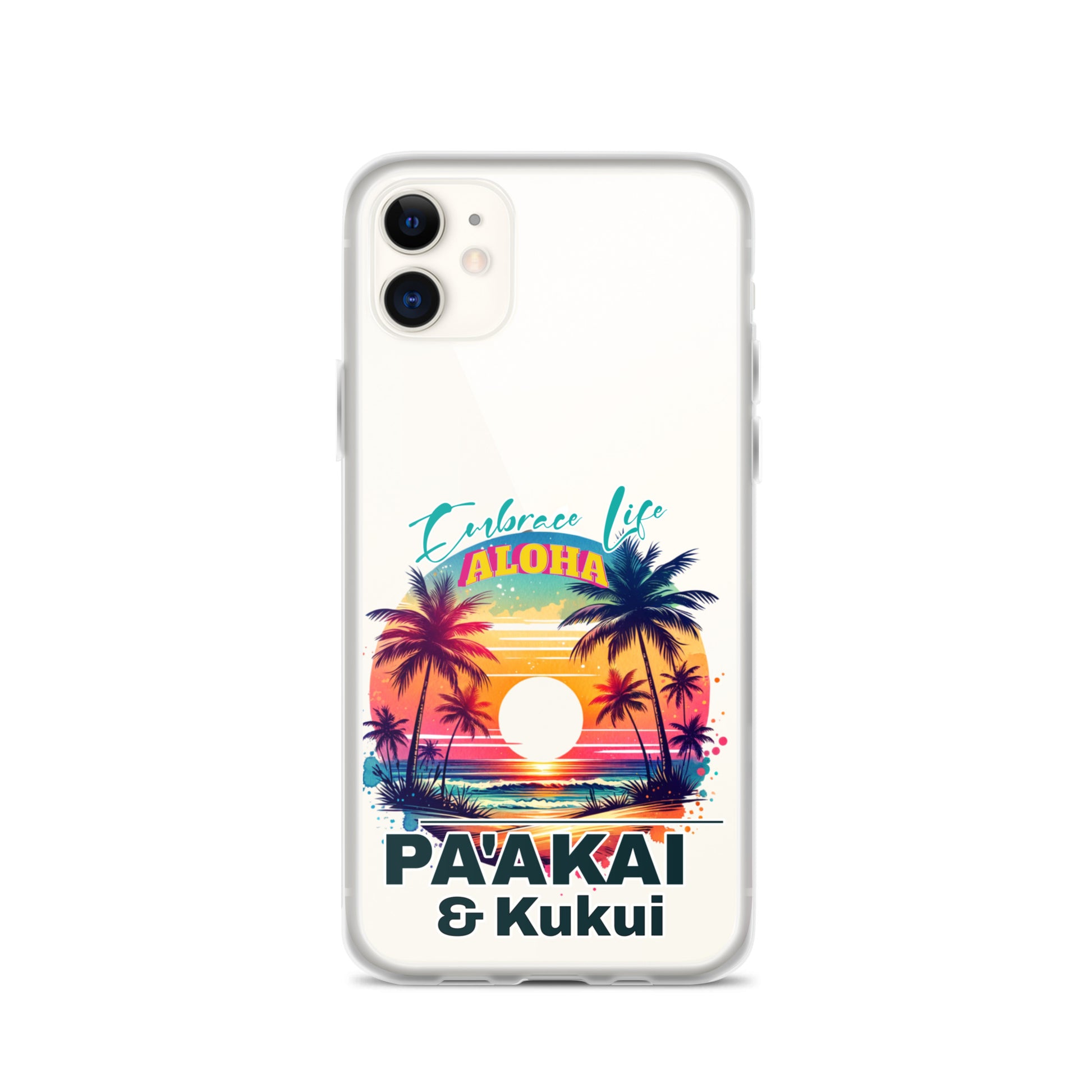 Aloha Style Clear Case for iPhone® iPhone Case Pa'akai & Kukui iPhone 11