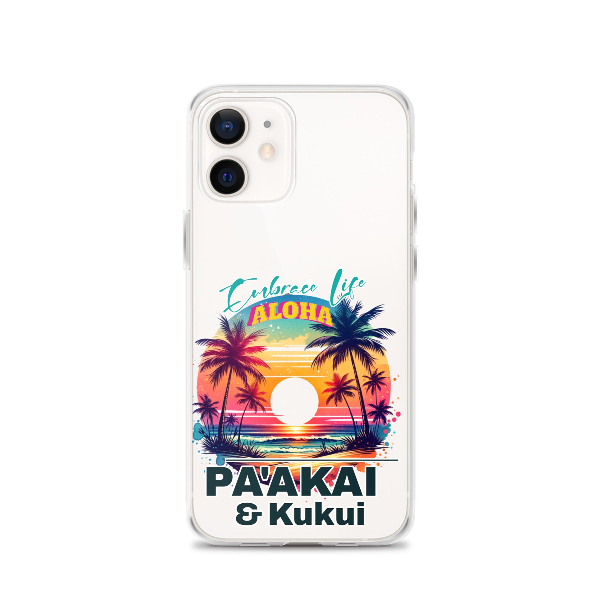Aloha Style Clear Case for iPhone® iPhone Case Pa'akai & Kukui iPhone 12
