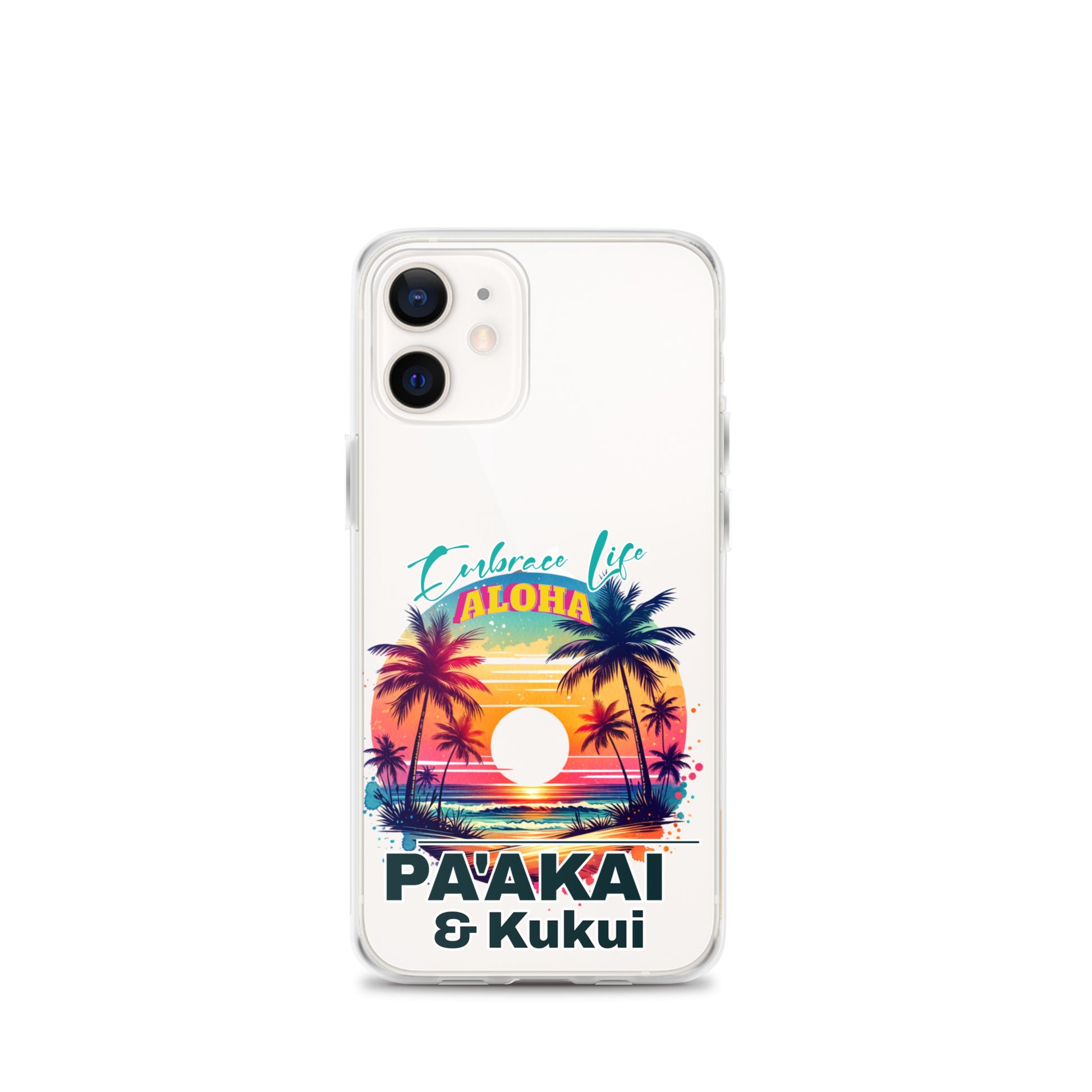 Aloha Style Clear Case for iPhone® iPhone Case Pa'akai & Kukui iPhone 12 mini