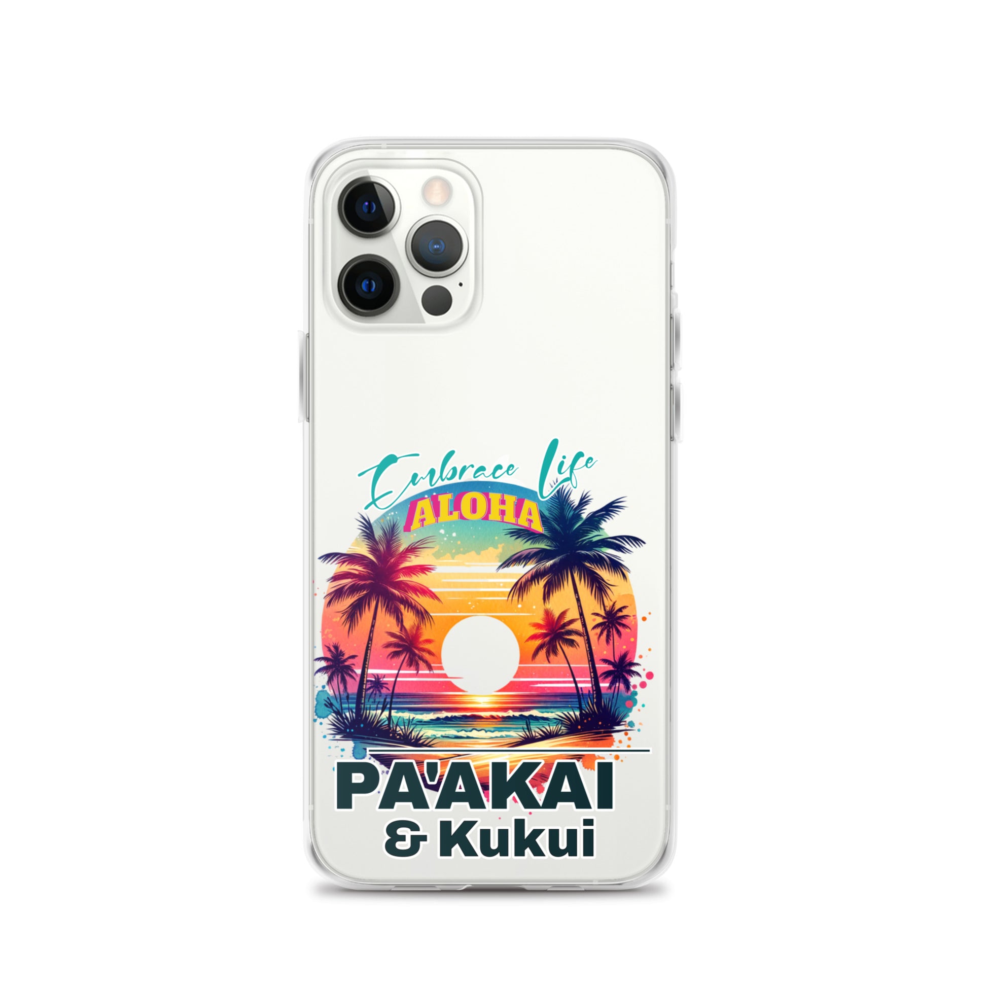 Aloha Style Clear Case for iPhone® iPhone Case Pa'akai & Kukui iPhone 12 Pro
