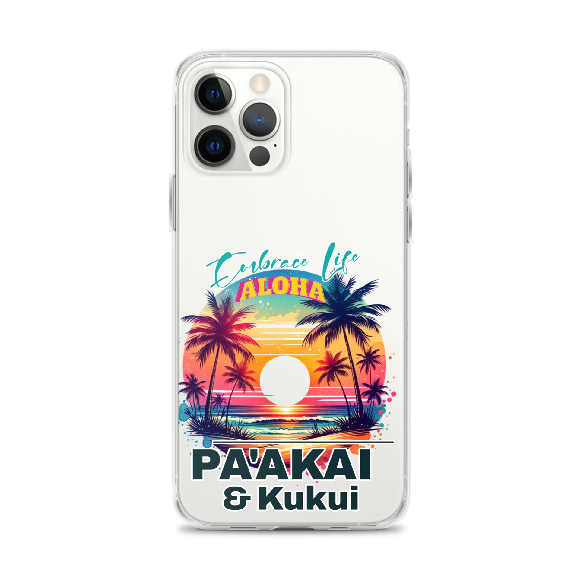 Aloha Style Clear Case for iPhone® iPhone Case Pa'akai & Kukui iPhone 12 Pro Max