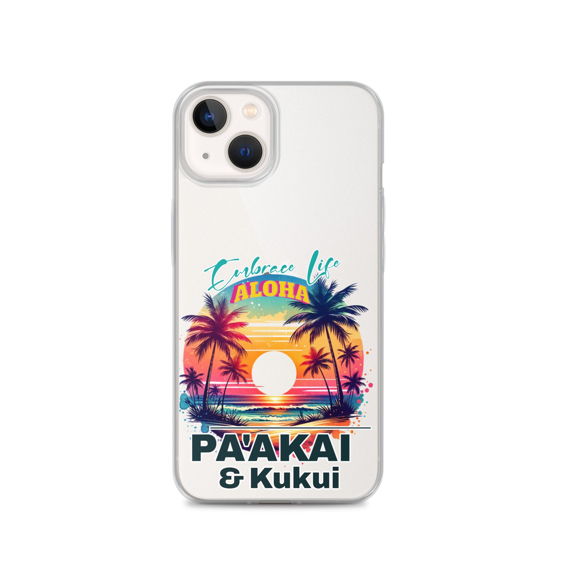 Aloha Style Clear Case for iPhone® iPhone Case Pa'akai & Kukui iPhone 13