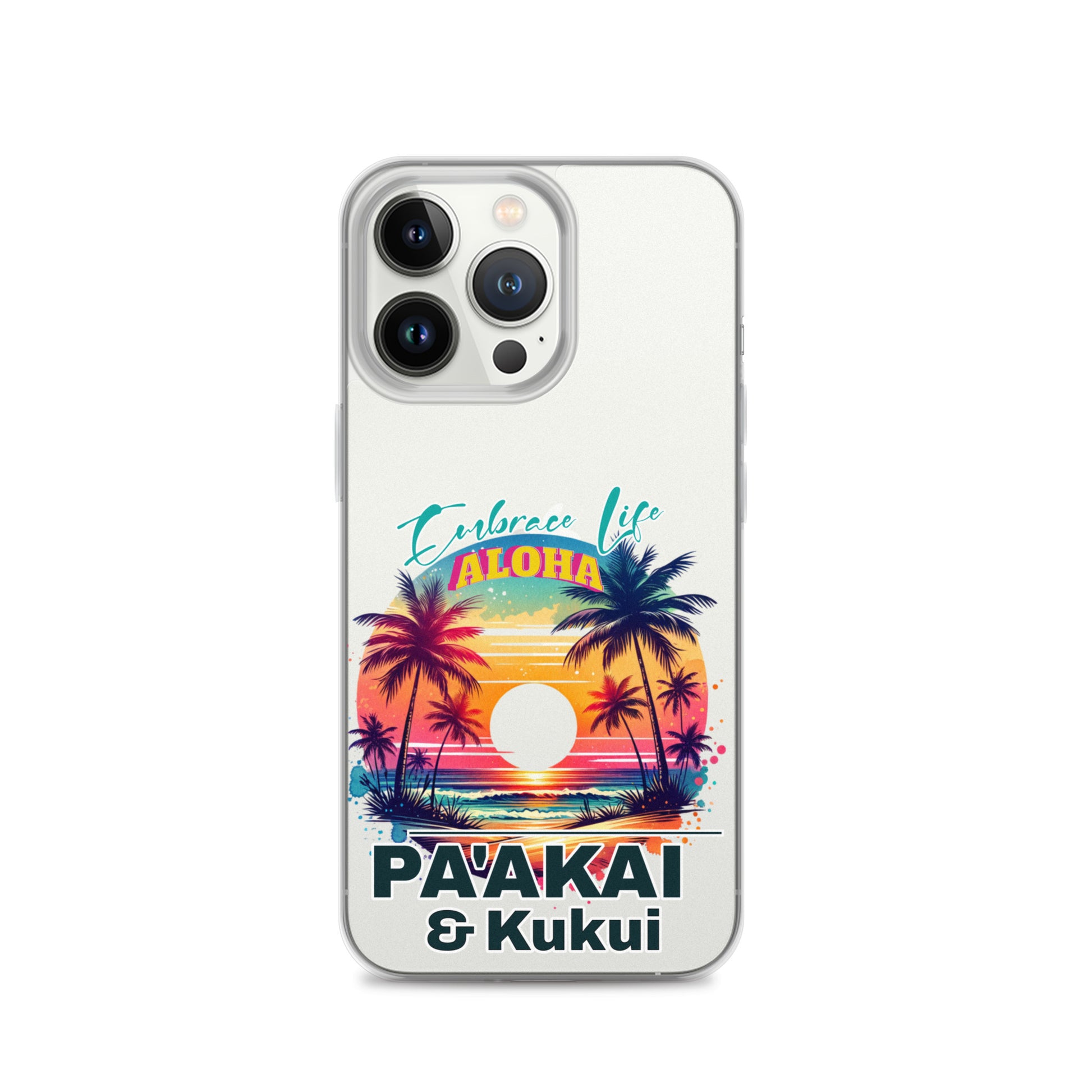 Aloha Style Clear Case for iPhone® iPhone Case Pa'akai & Kukui iPhone 13 Pro