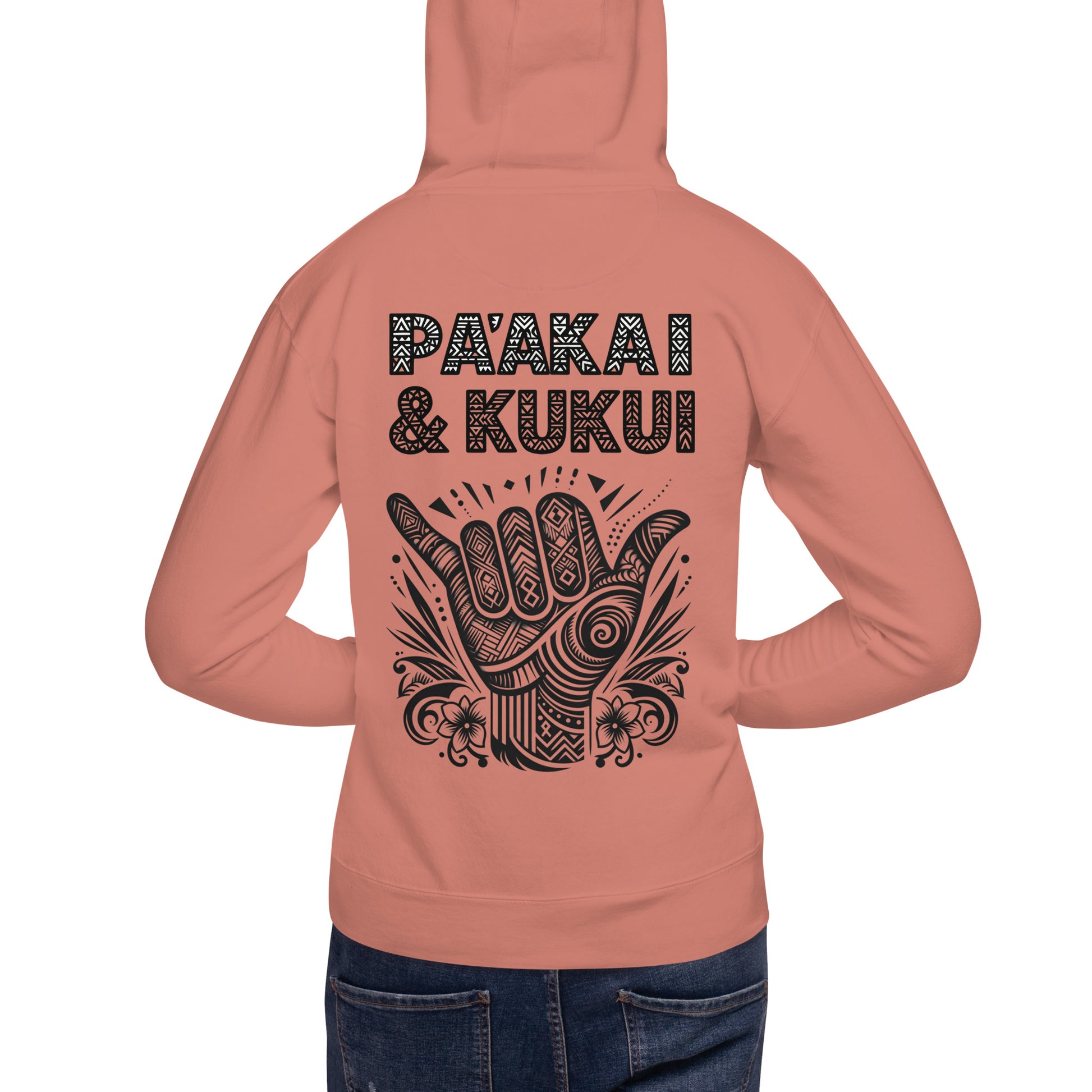 Tribal Shaka Hoodie Pullover Hoodie Pa'akai & Kukui