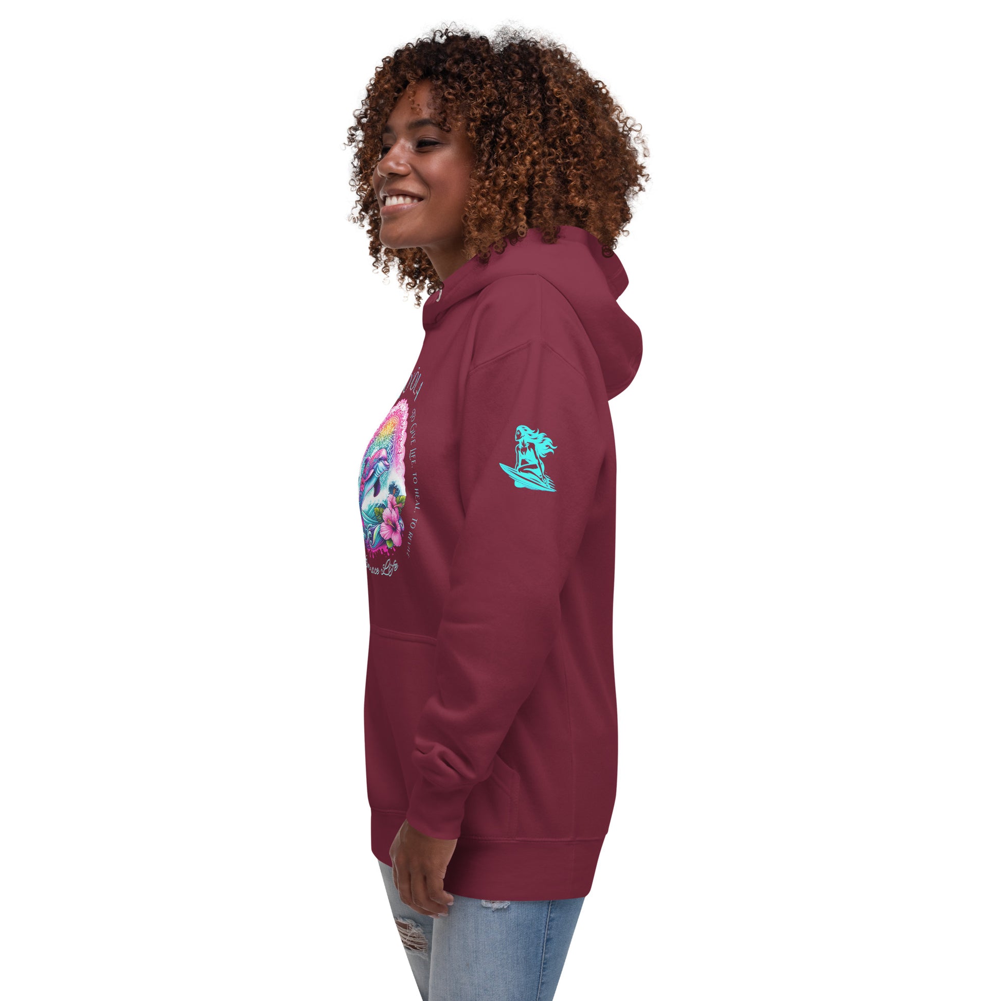 Nāia ʻUhane Hoodie Pullover Hoodie Pa'akai & Kukui