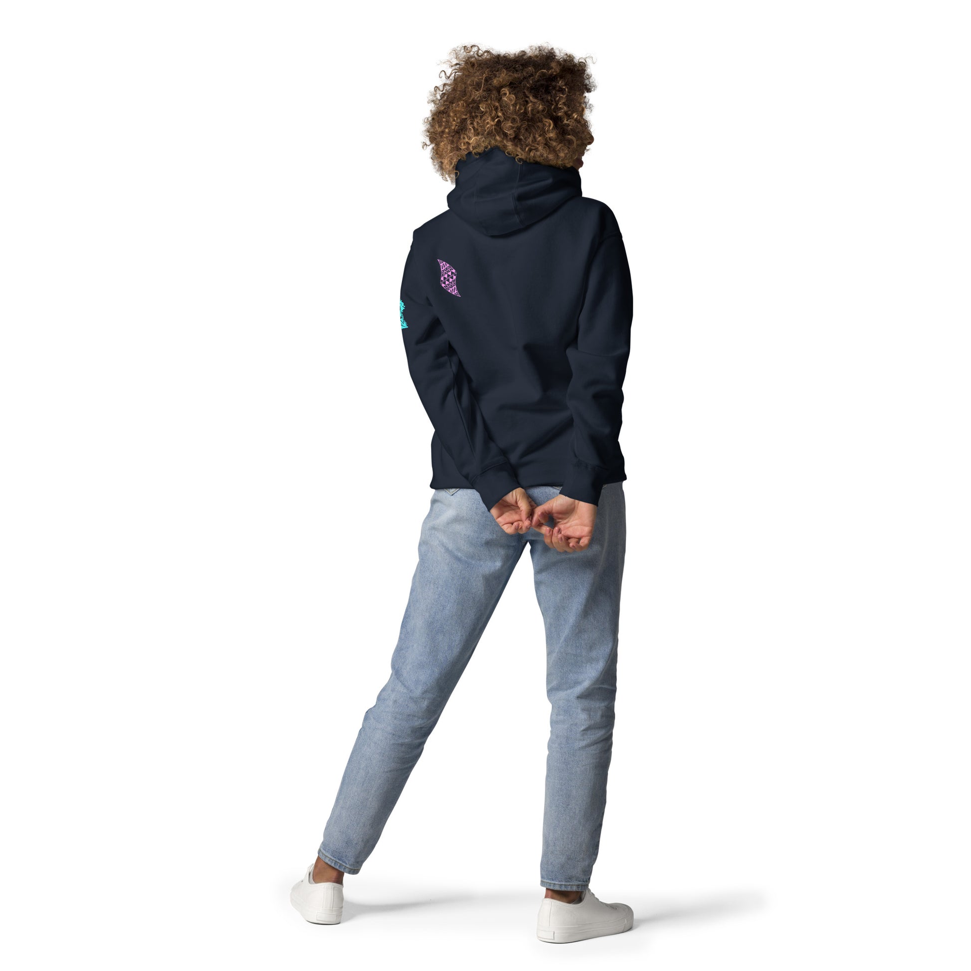 Nāia ʻUhane Hoodie Pullover Hoodie Pa'akai & Kukui