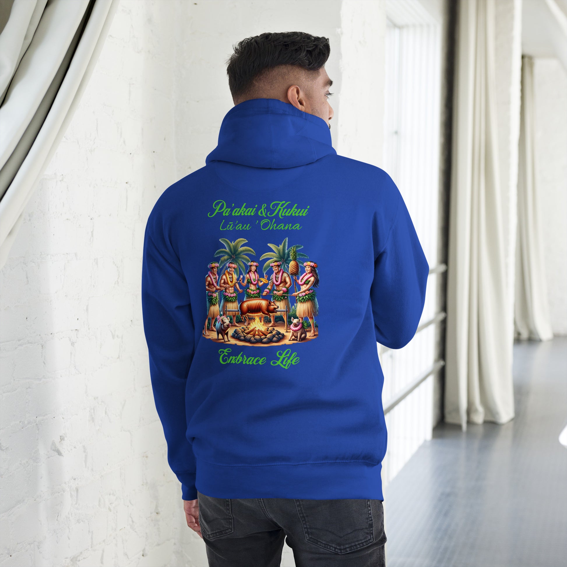 Pa'akai & Kukui Lū'au 'Ohana Hoodie Pa'akai & Kukui Team Royal S