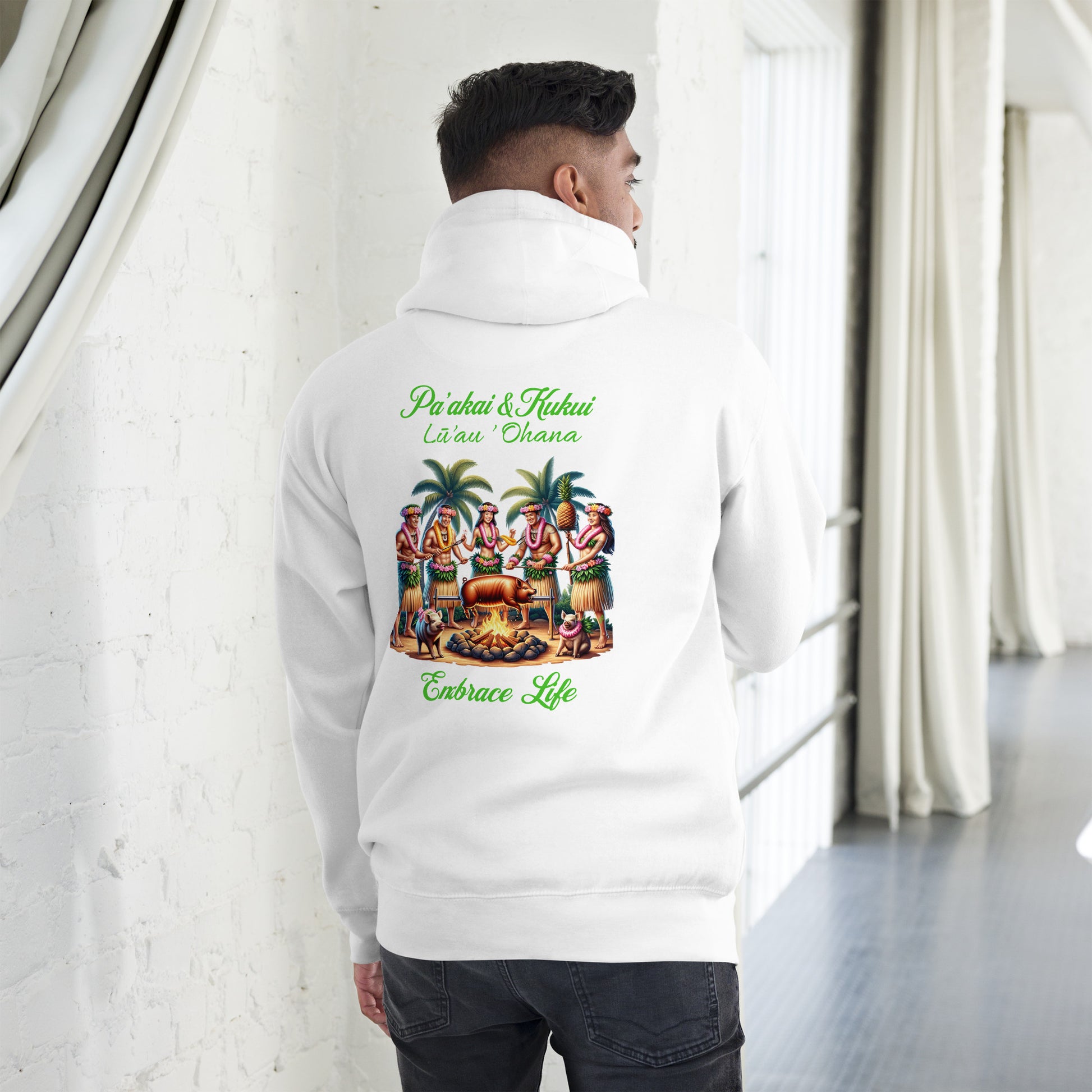 Pa'akai & Kukui Lū'au 'Ohana Hoodie Pa'akai & Kukui White S