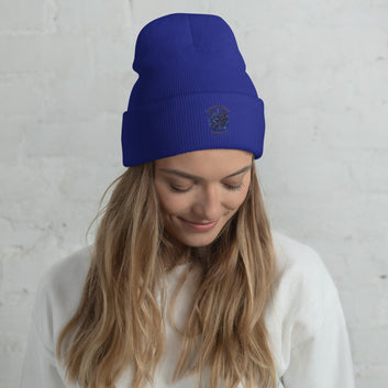 Tribal Shark Cuffed Beanie