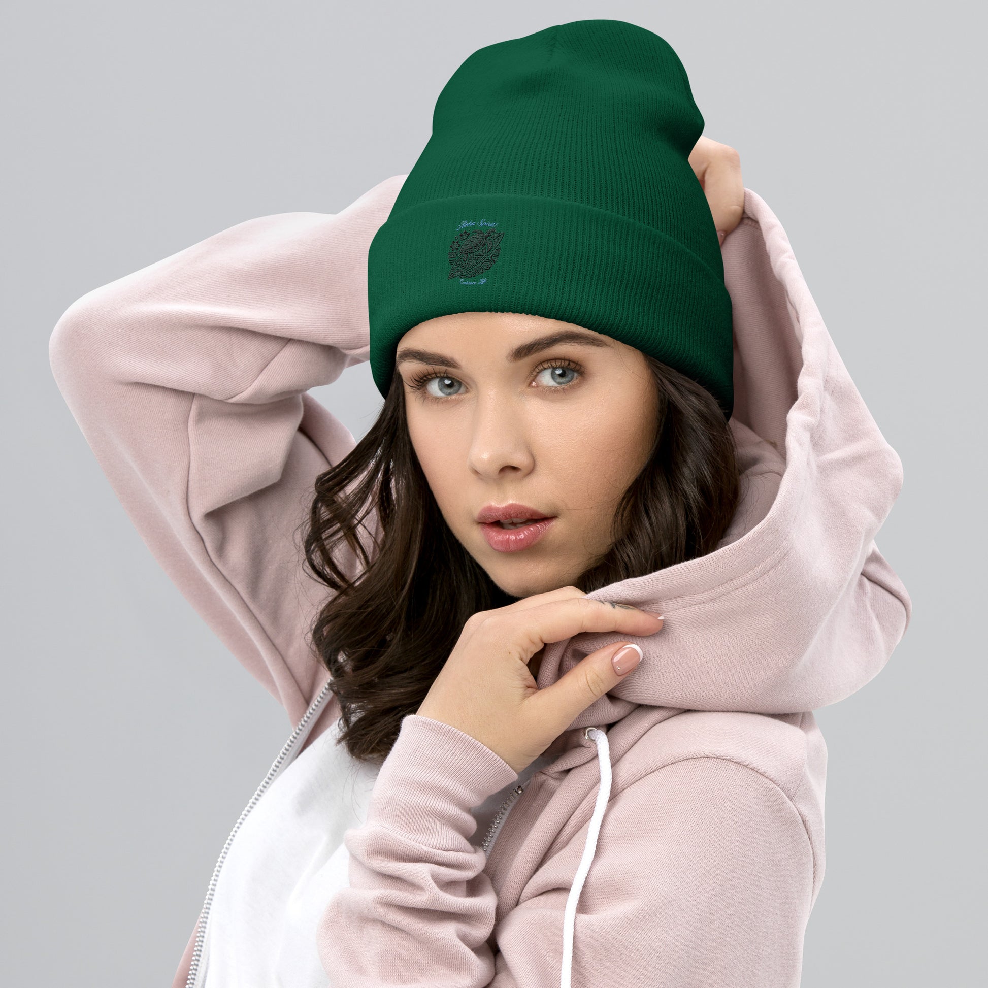 Aloha Spirit Cuffed Beanie Beanie Pa'akai & Kukui Spruce