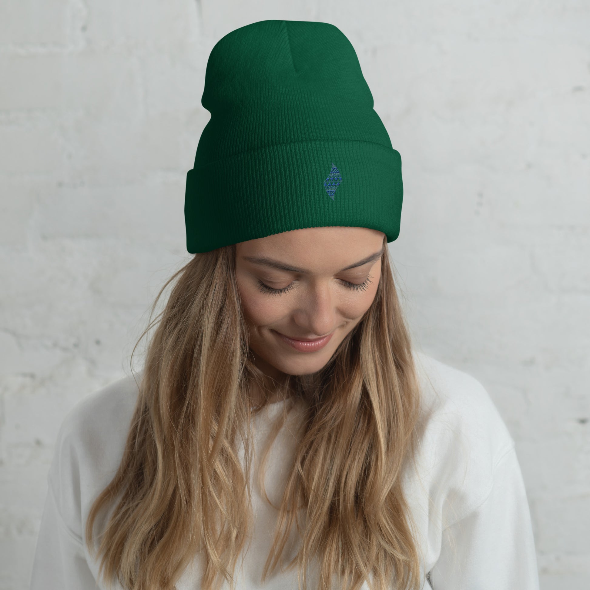 Pa'akai & Kukui Logo Cuffed Beanie Beanie Pa'akai & Kukui Spruce