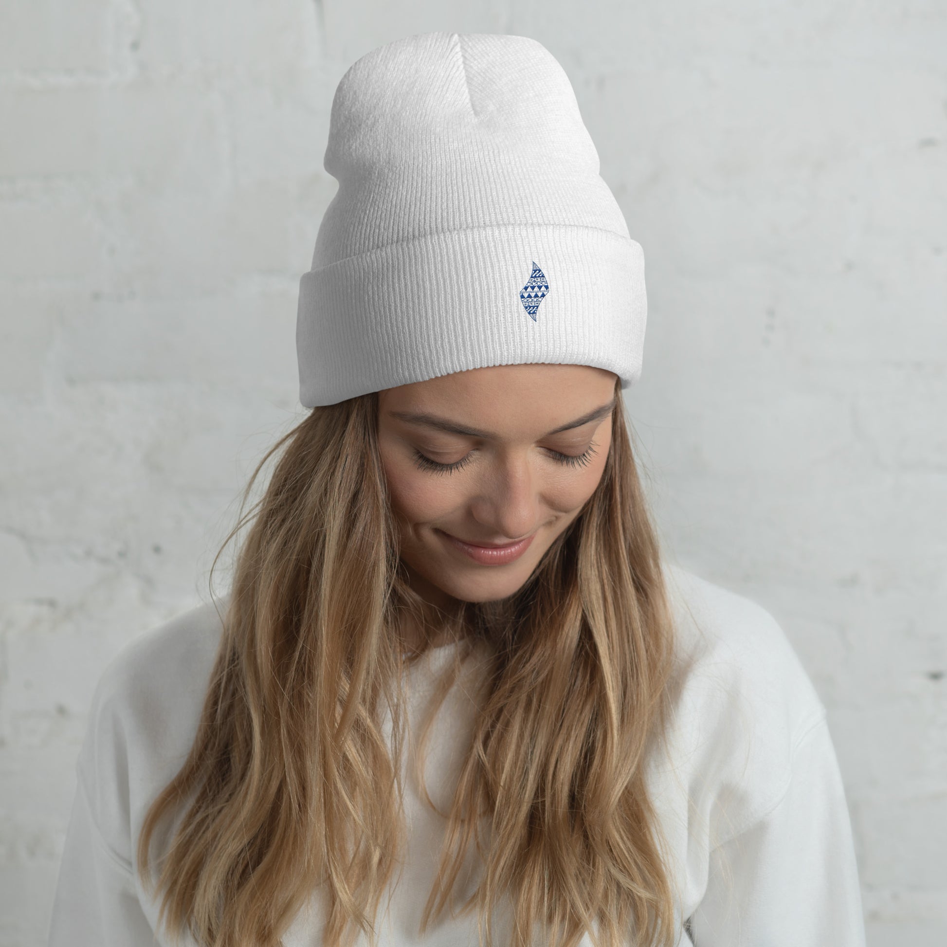 Pa'akai & Kukui Logo Cuffed Beanie Beanie Pa'akai & Kukui White