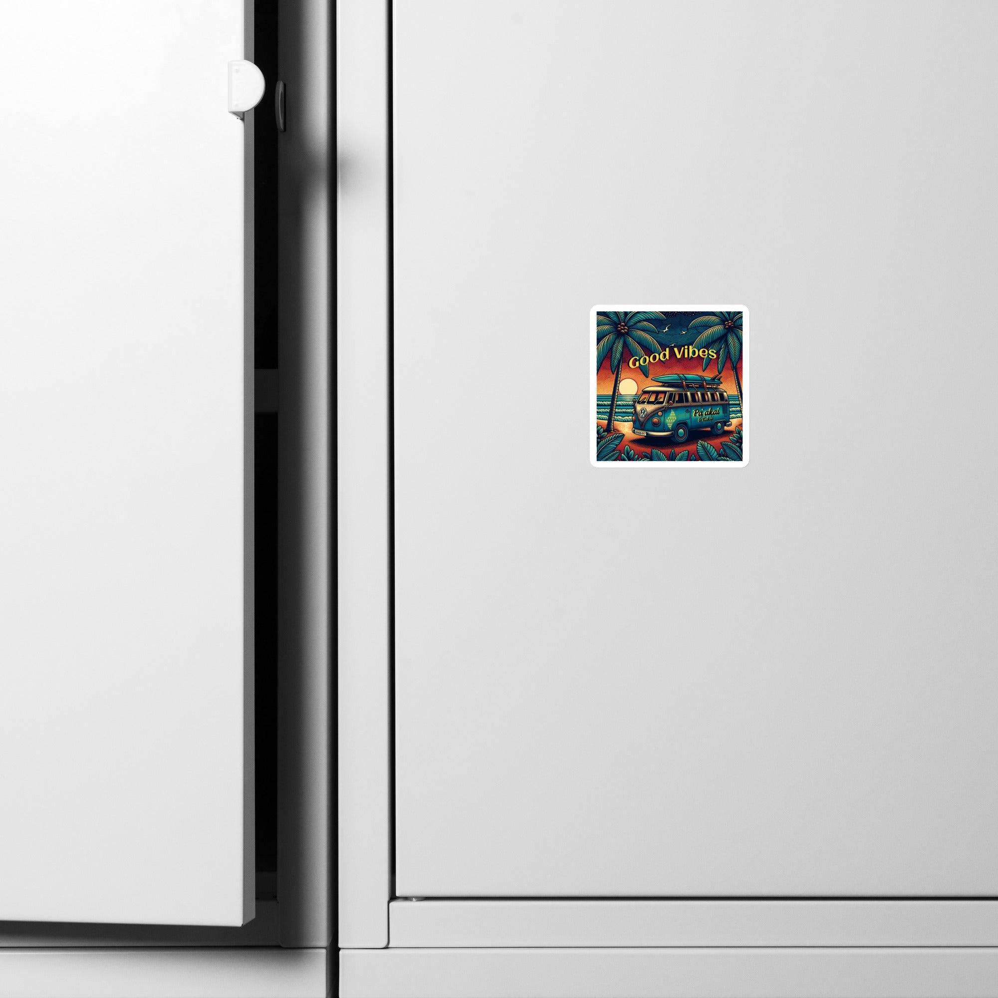 VW Good Vibes Magnet Magnet Pa'akai & Kukui 3″×3″