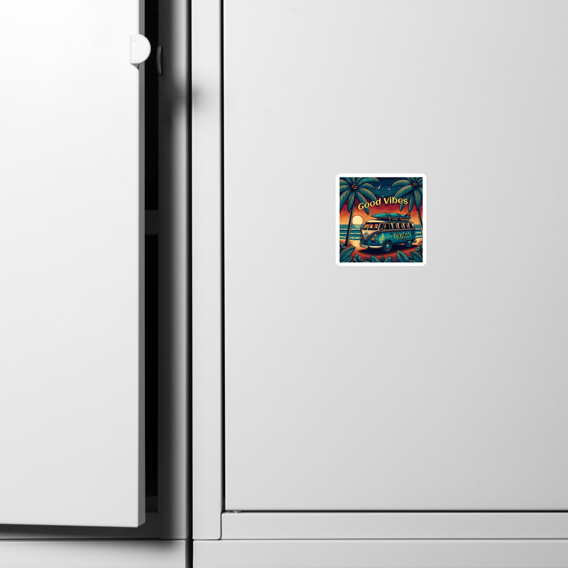 VW Good Vibes Magnet Magnet Pa'akai & Kukui 3″×3″