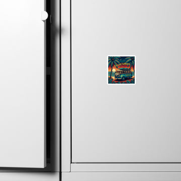 VW Good Vibes Magnet Magnet Pa'akai & Kukui 3″×3″