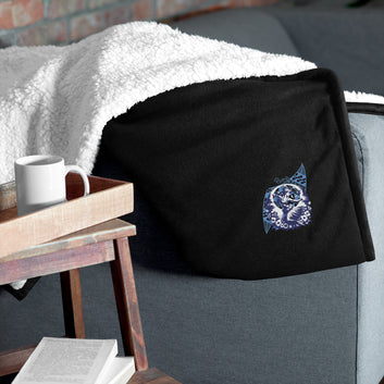 Hula Girl Vibes sherpa blanket