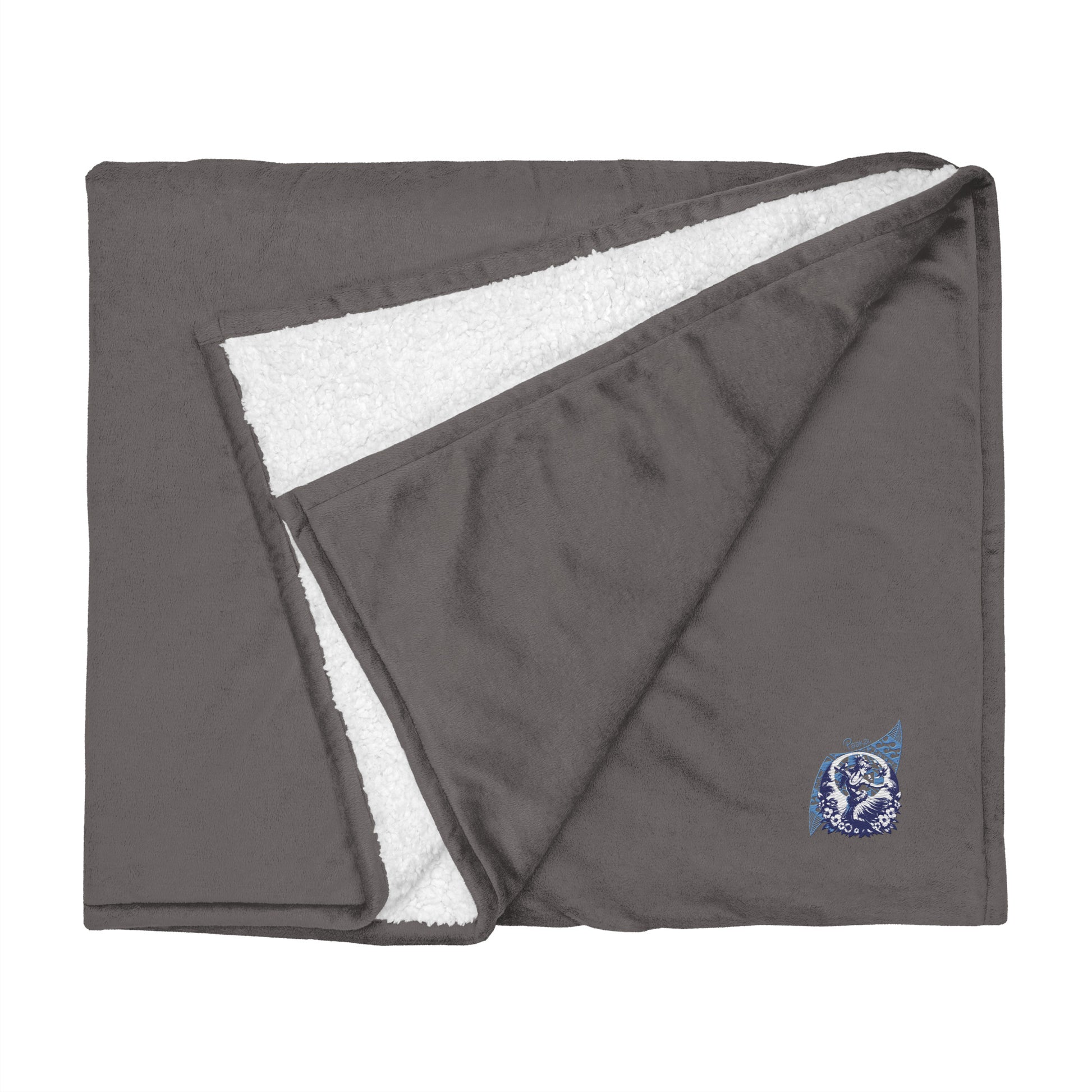 Hula Girl Vibes sherpa blanket Throw Blanket Pa'akai & Kukui