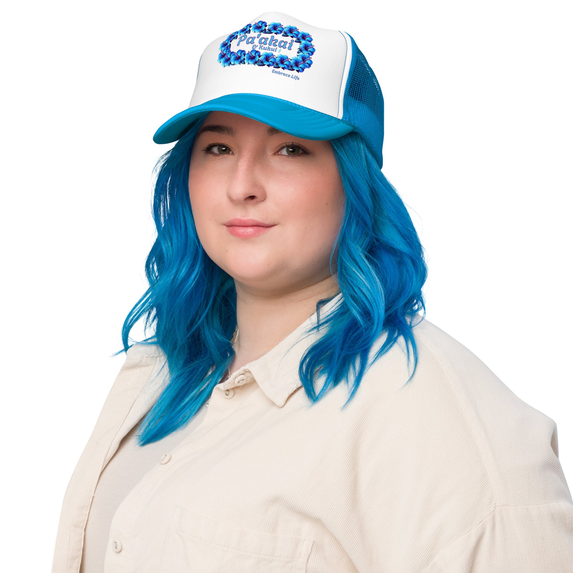 Pua aloalo trucker hat Trucker Hat Pa'akai & Kukui