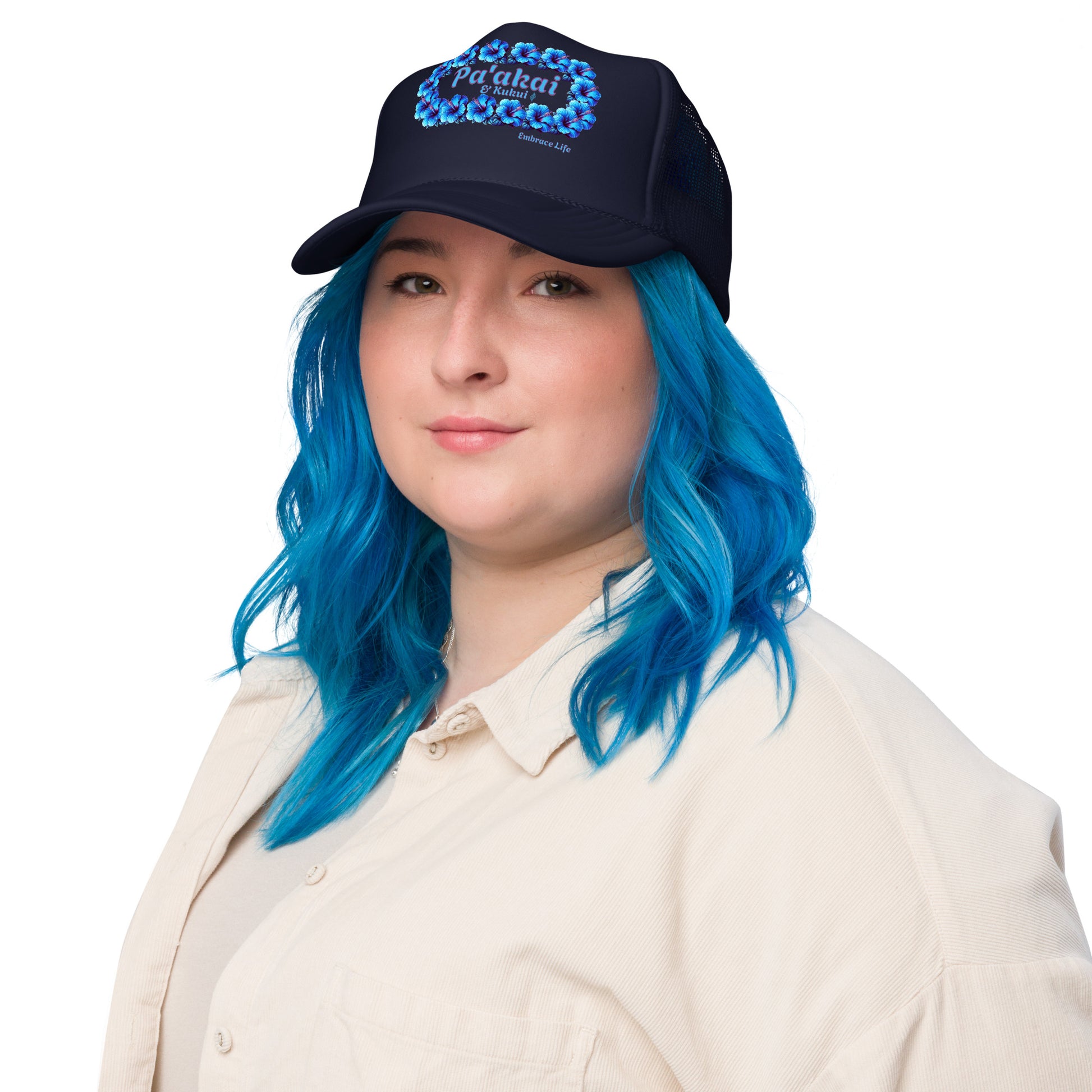Pua aloalo trucker hat Trucker Hat Pa'akai & Kukui