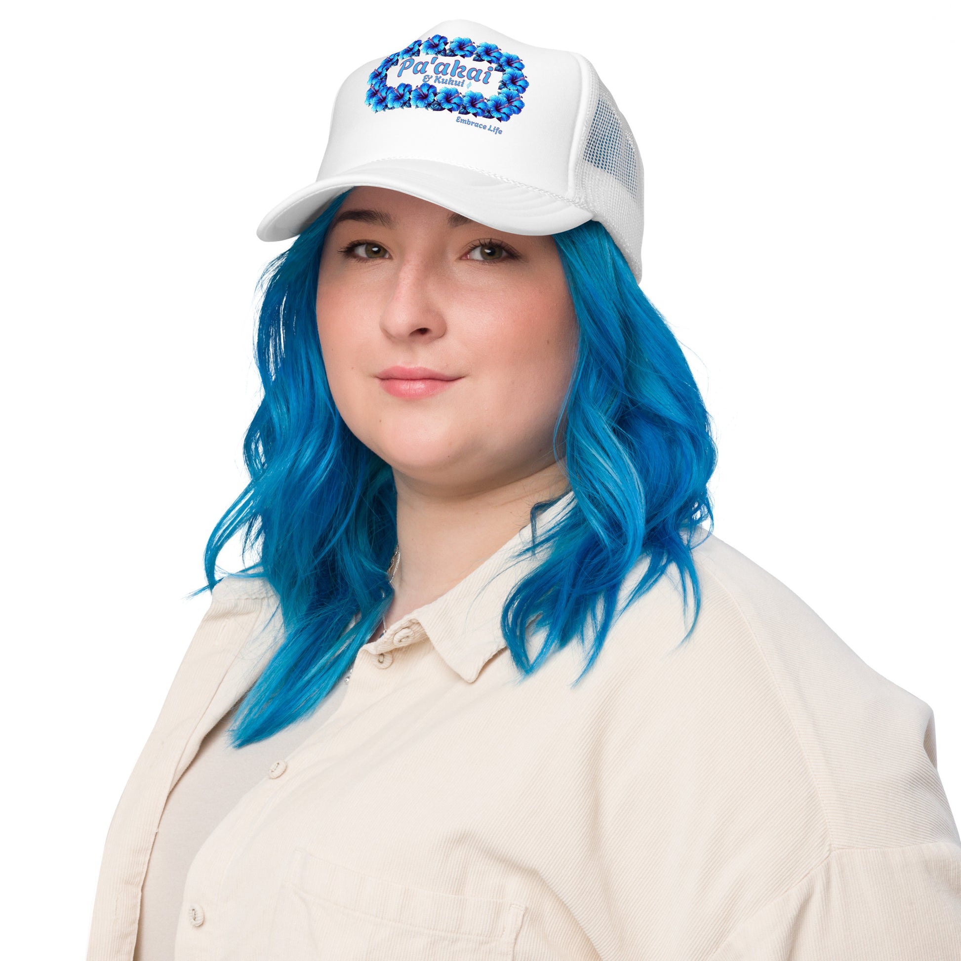 Pua aloalo trucker hat Trucker Hat Pa'akai & Kukui
