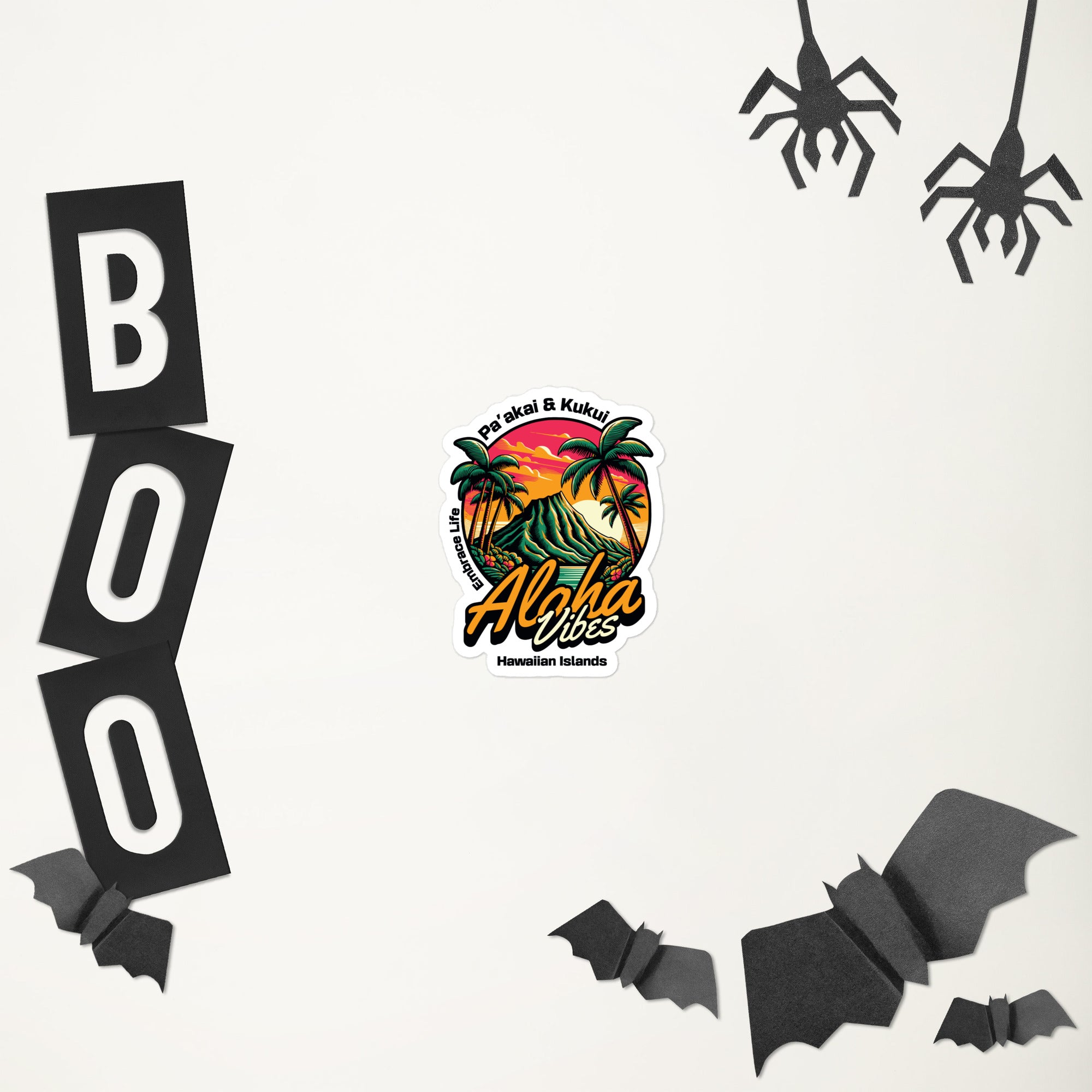 Aloha Vibes Bubble-free stickers Sticker Pa'akai & Kukui 3″×3″