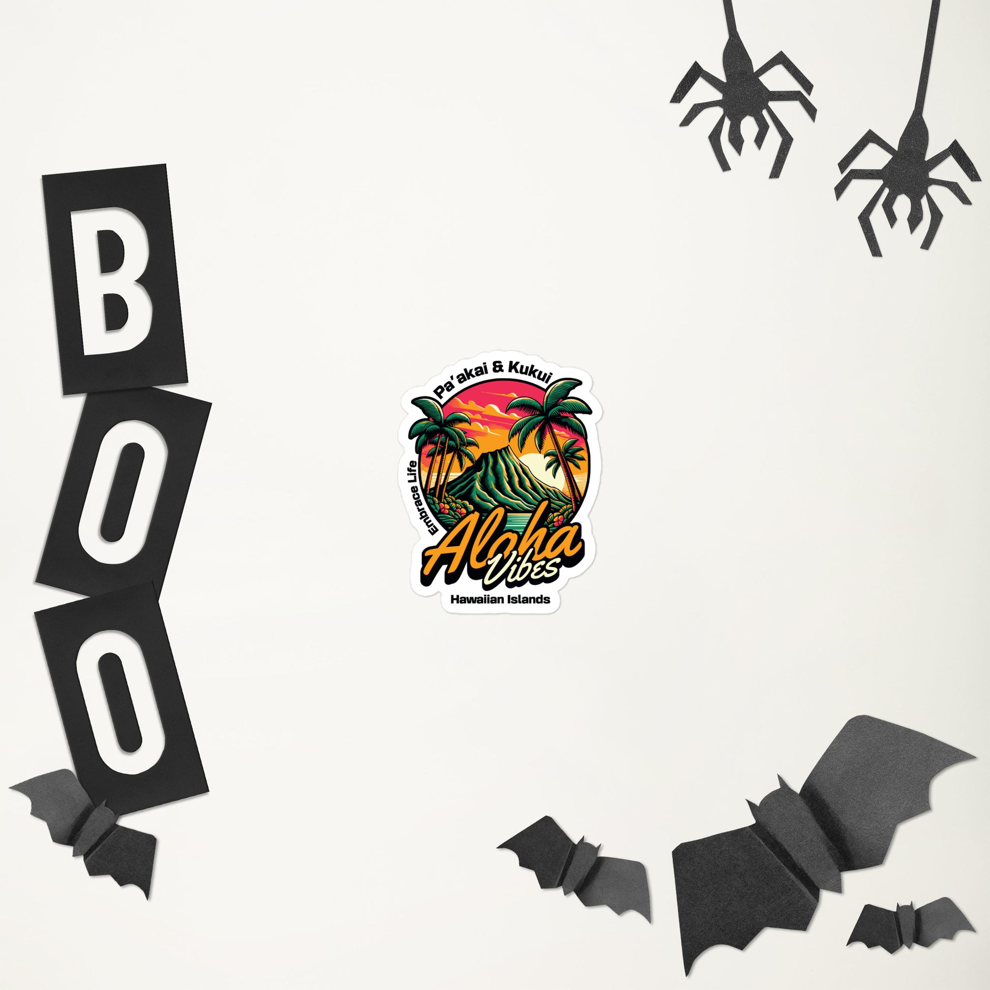 Aloha Vibes Bubble-free stickers Sticker Pa'akai & Kukui 3″×3″
