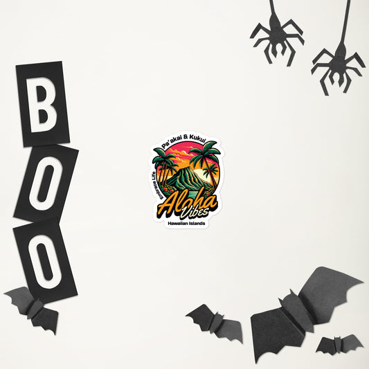 Aloha Vibes Bubble-free stickers