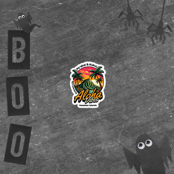 Aloha Vibes Bubble-free stickers