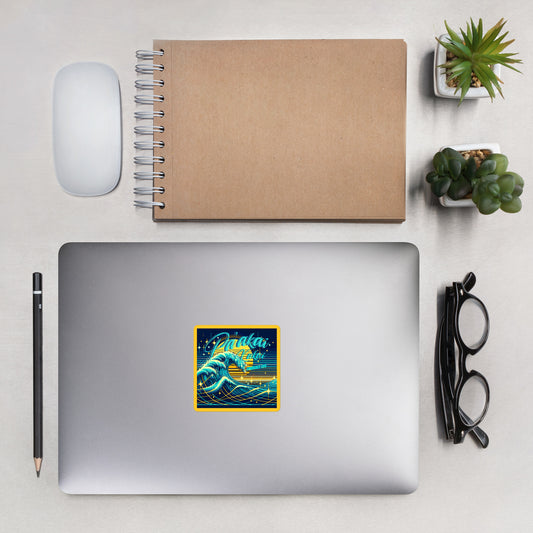 Blue Waves Bubble-free stickers