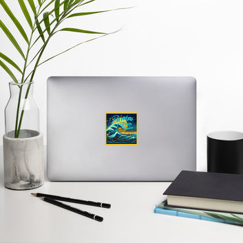 Blue Waves Bubble-free stickers